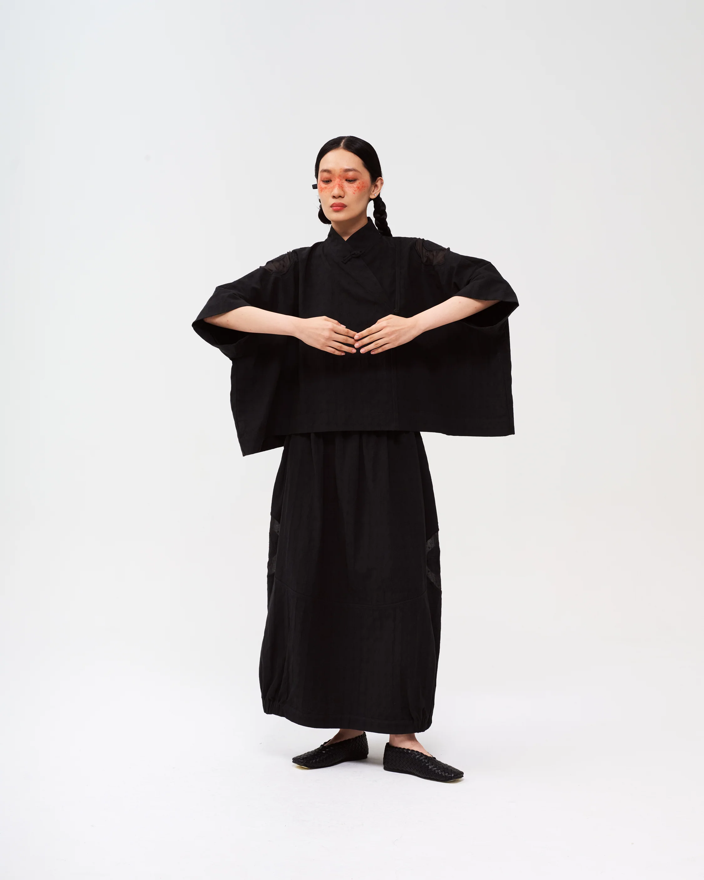 Women: Fortune Cookie Skirt (Black Sesame) - Image 4