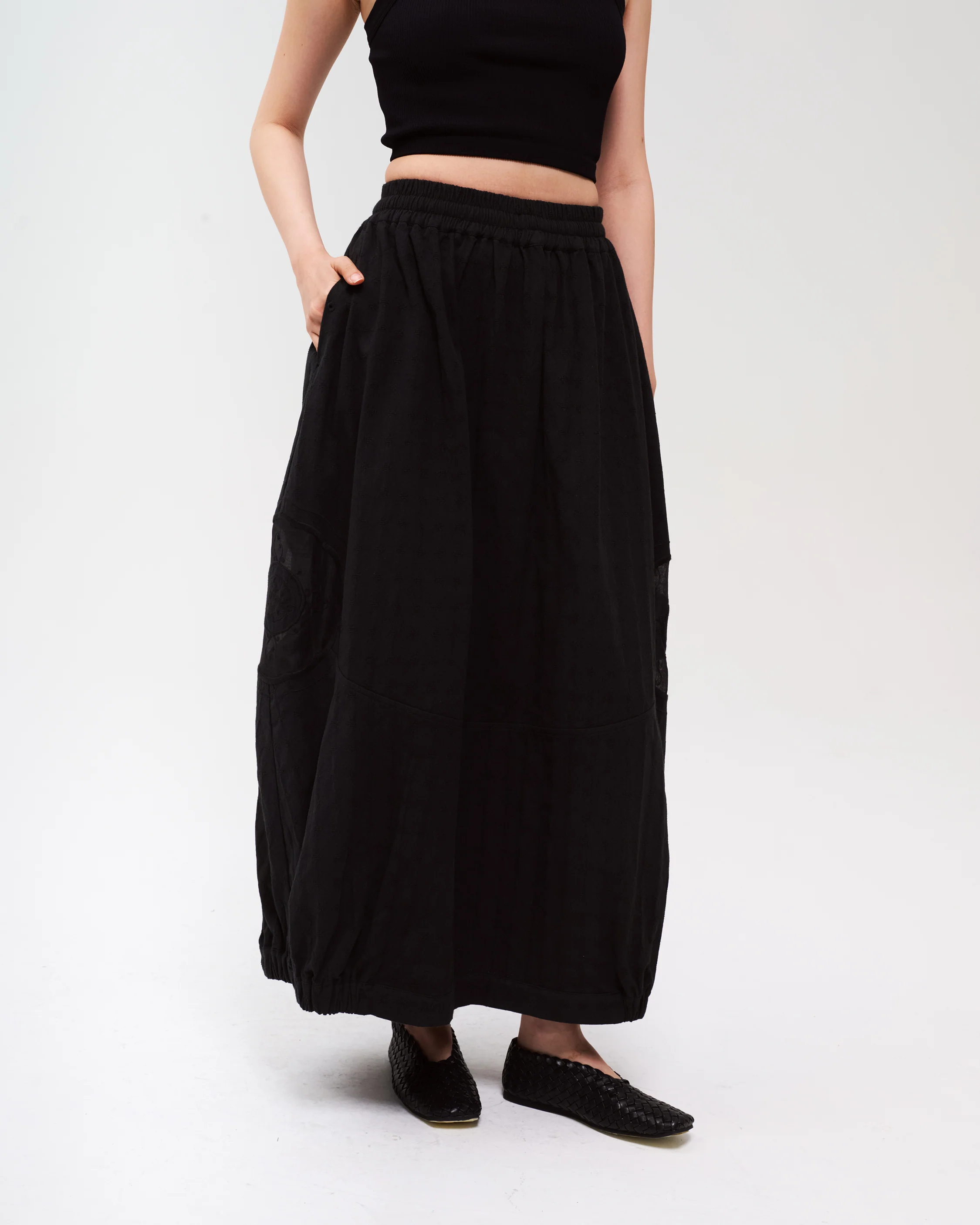 Women: Fortune Cookie Skirt (Black Sesame) - Image 7