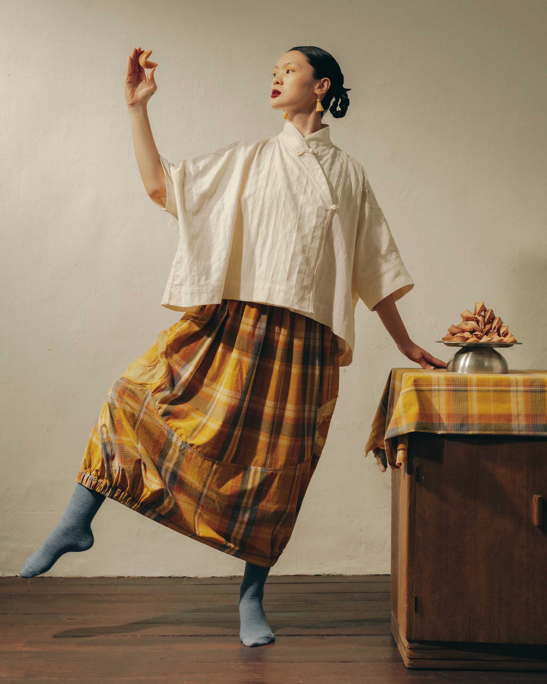 Women: Fortune Cookie Skirt (Egg Yolk) - Image 13