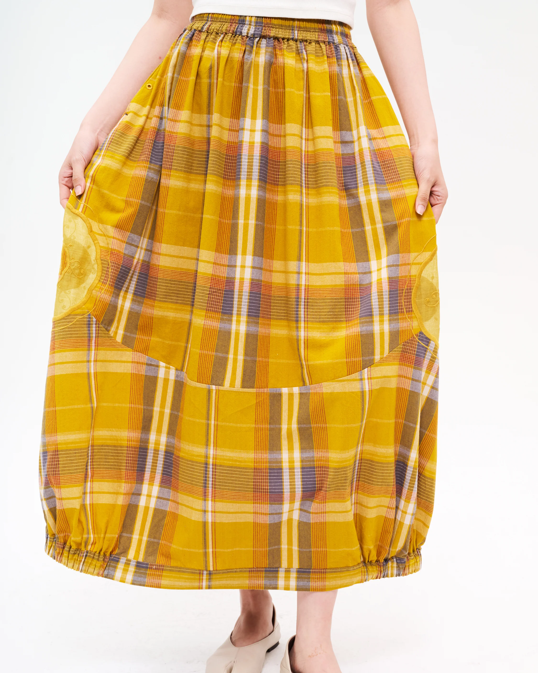 Women: Fortune Cookie Skirt (Egg Yolk) - Image 5