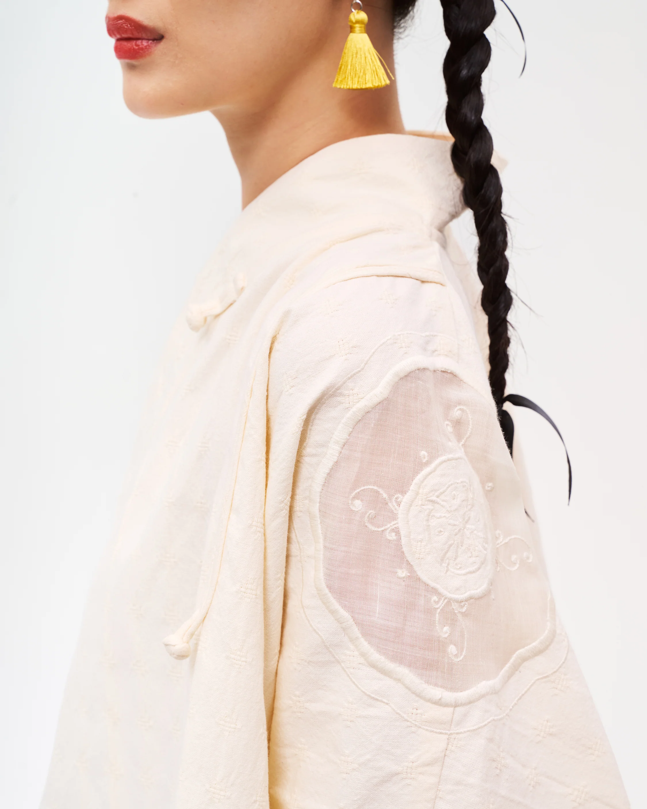 Women: Fortune Cookie Top (Flour) - Image 2