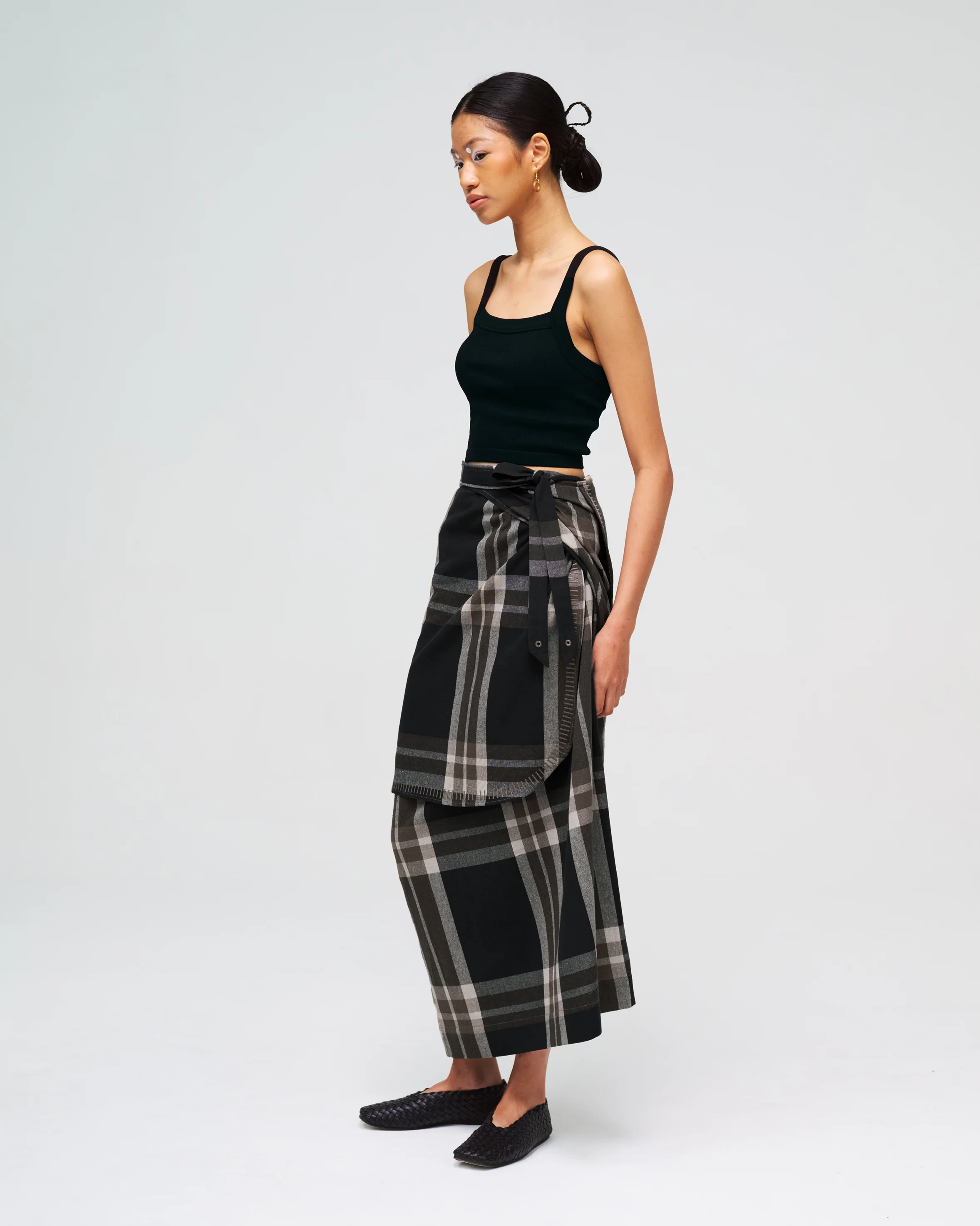 Women: Ketupat Palas Knot Skirt (Pulut Hitam) - Image 4