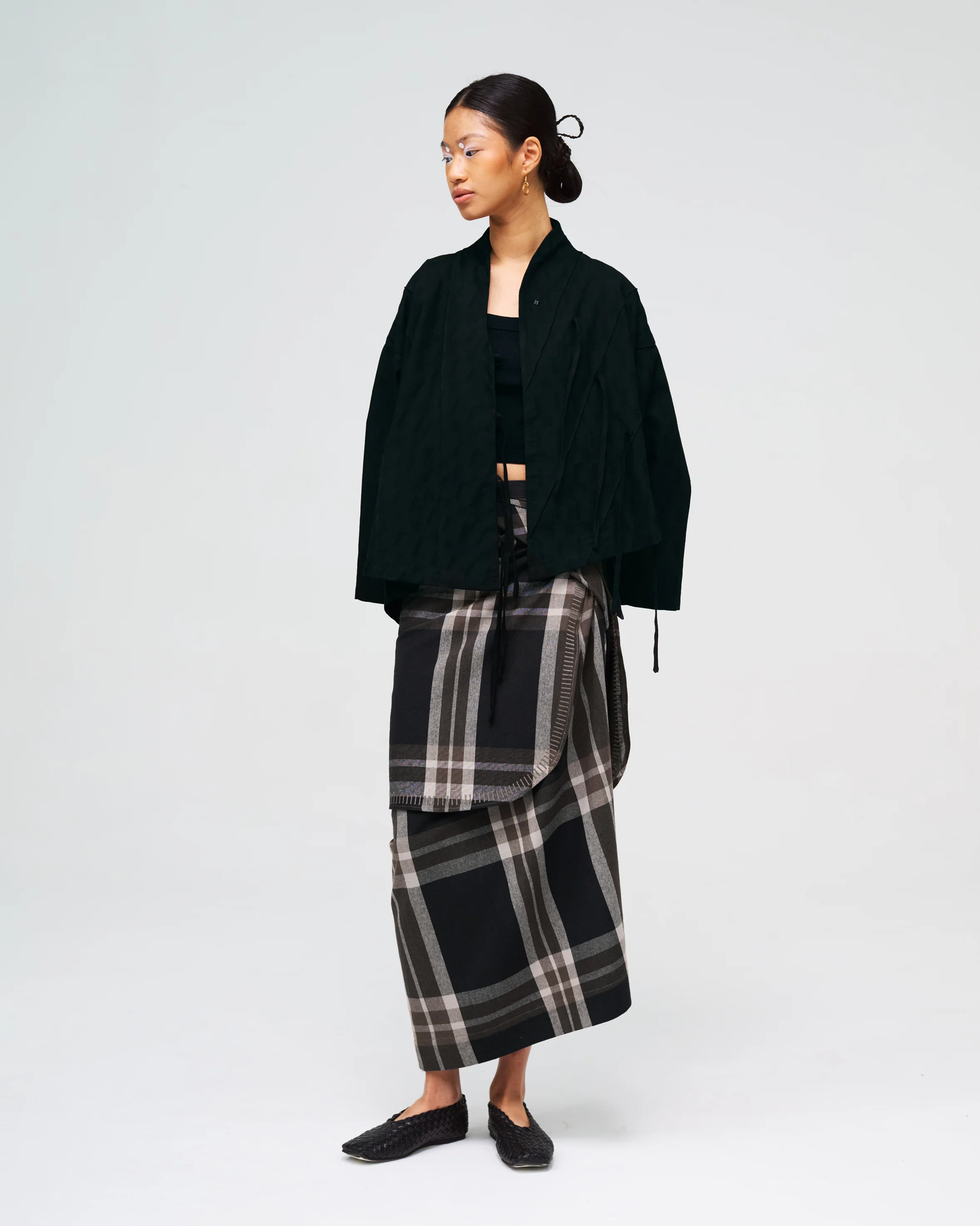 Women: Ketupat Palas Knot Skirt (Pulut Hitam) - Image 5