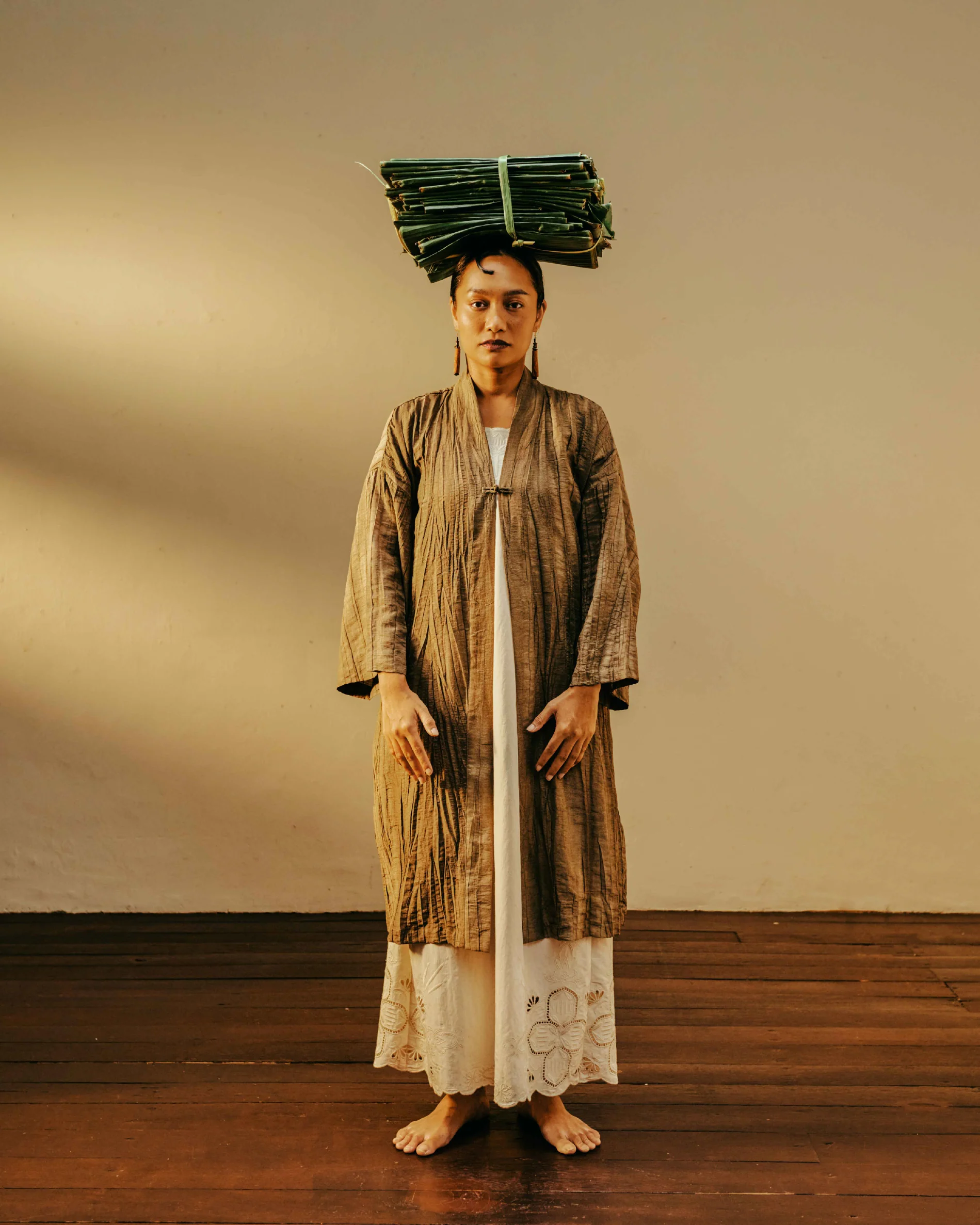 Women: Kuih Koci Kimono Outer (Daun Pisang) - Image 11