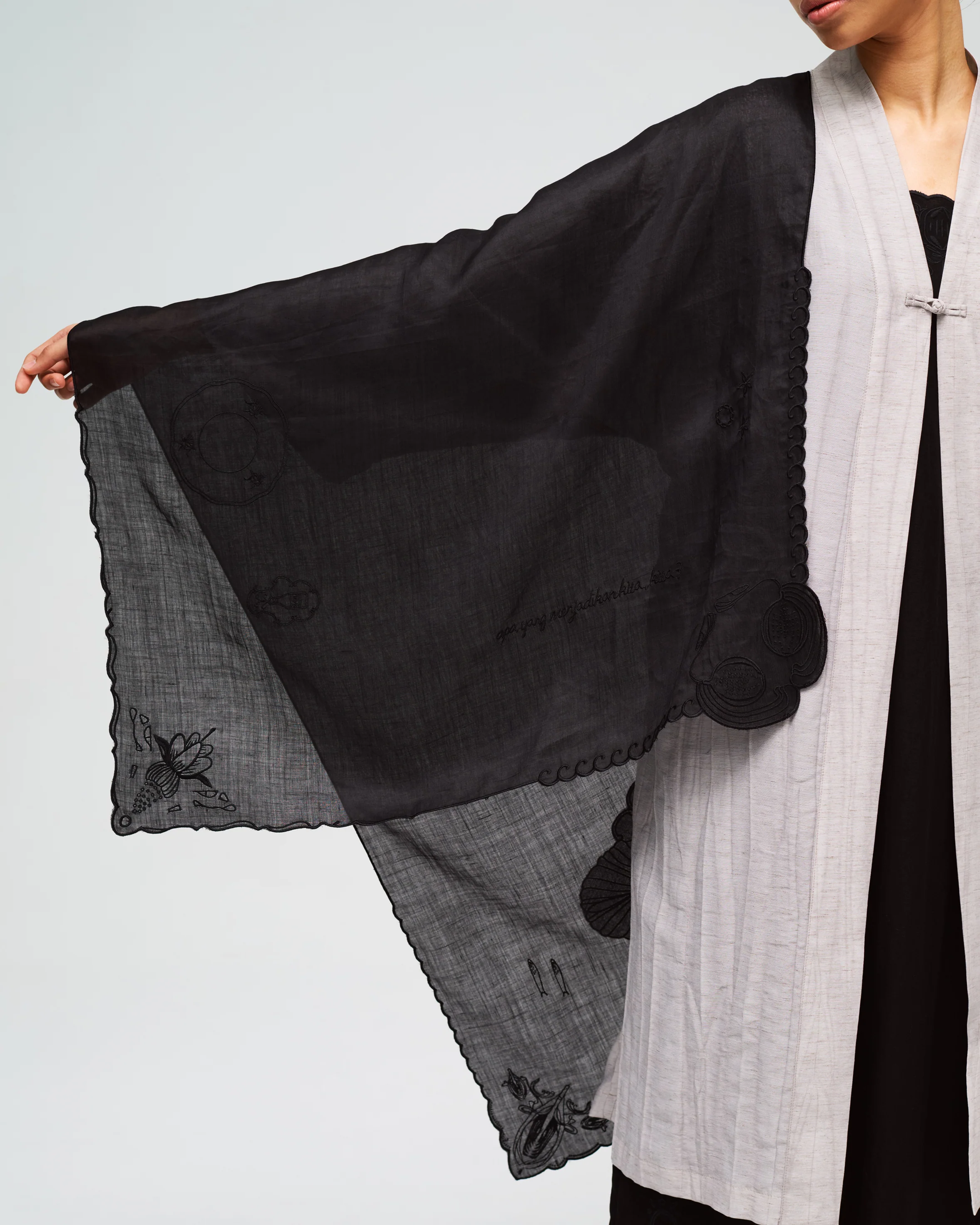 Women: Long Saprah Shawl (Lada Hitam) - Image 6