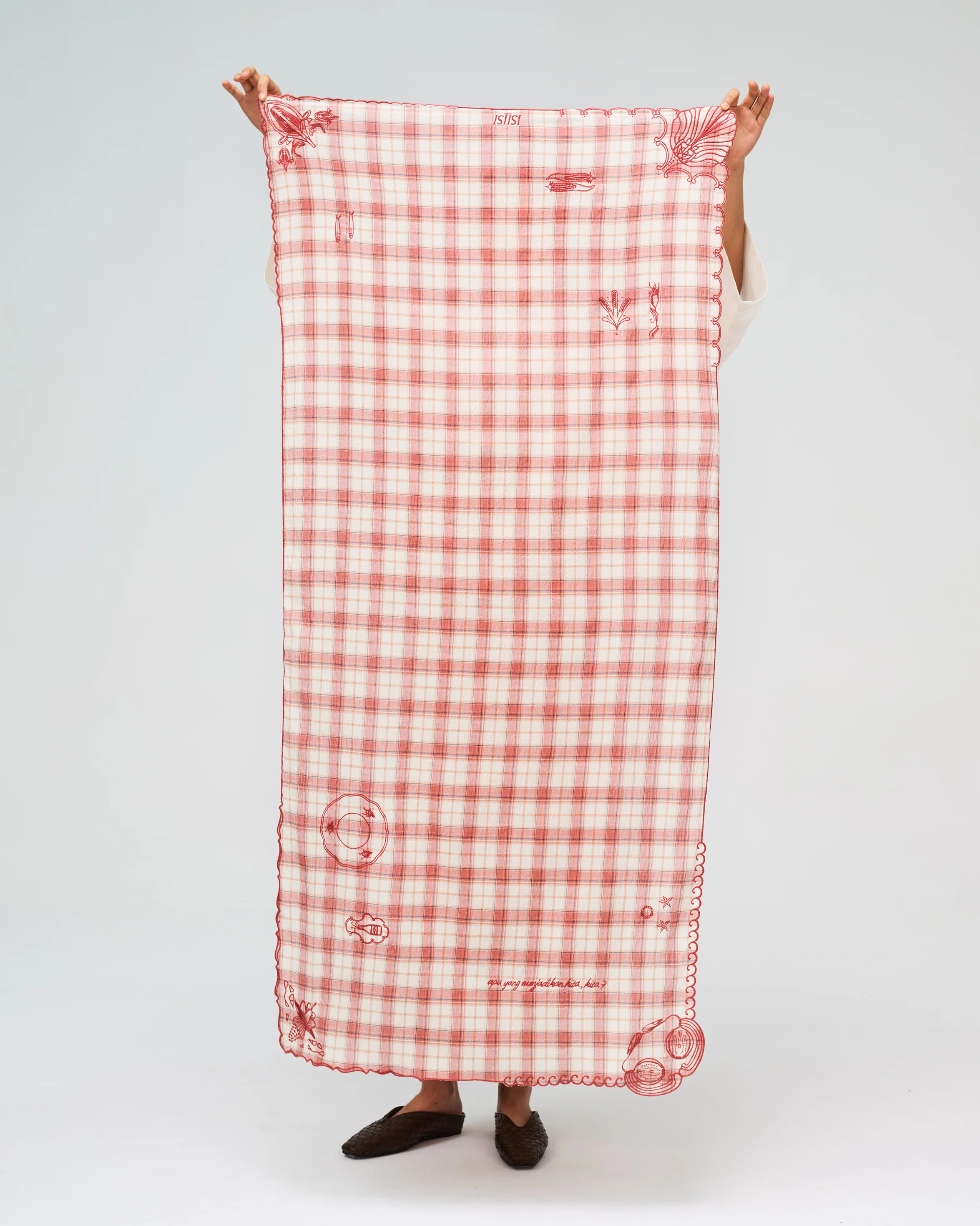 Women: Long Saprah Shawl (Sambal) - Image 5