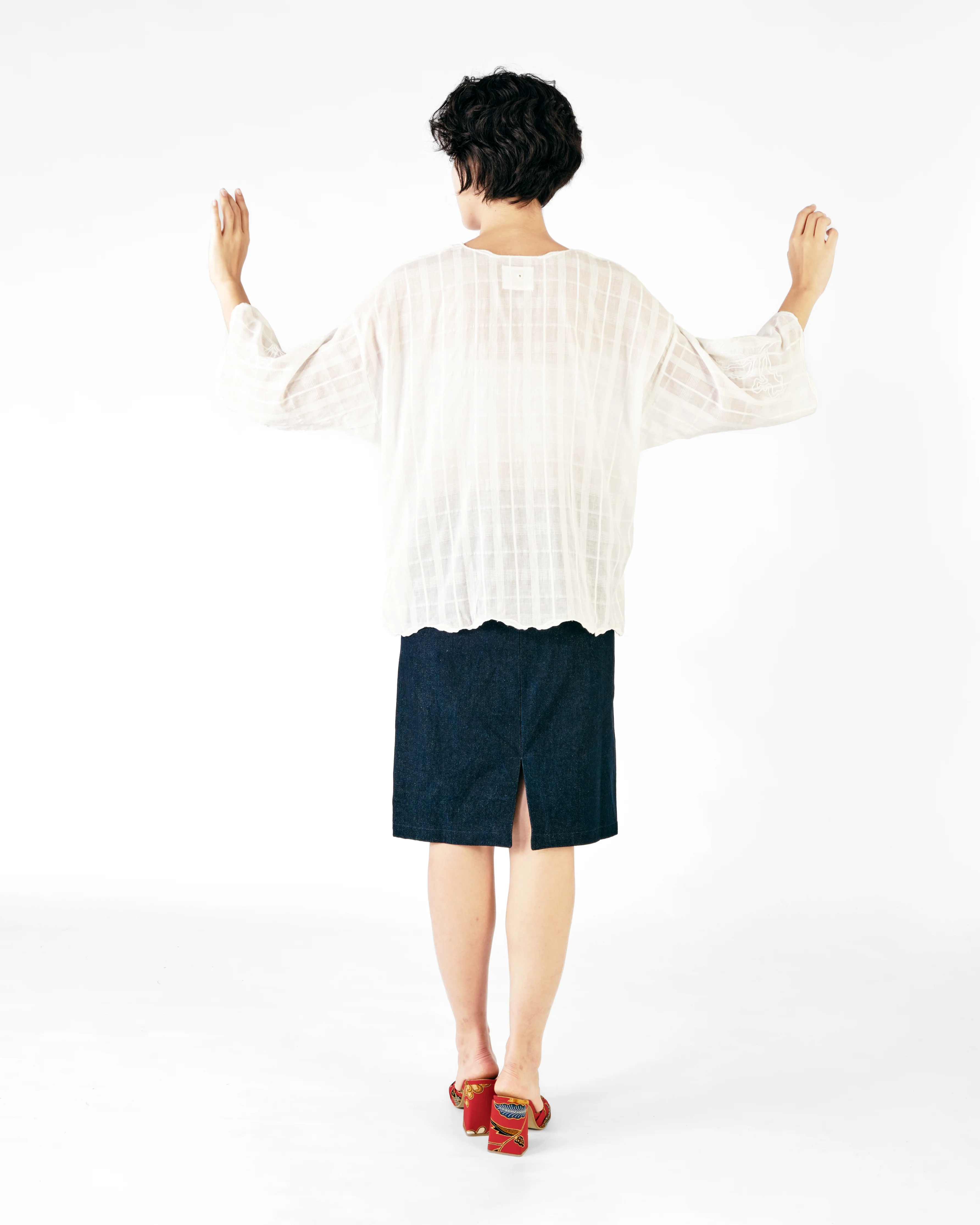 Women: Mekar Loose Kebaya (Off White) - Image 9