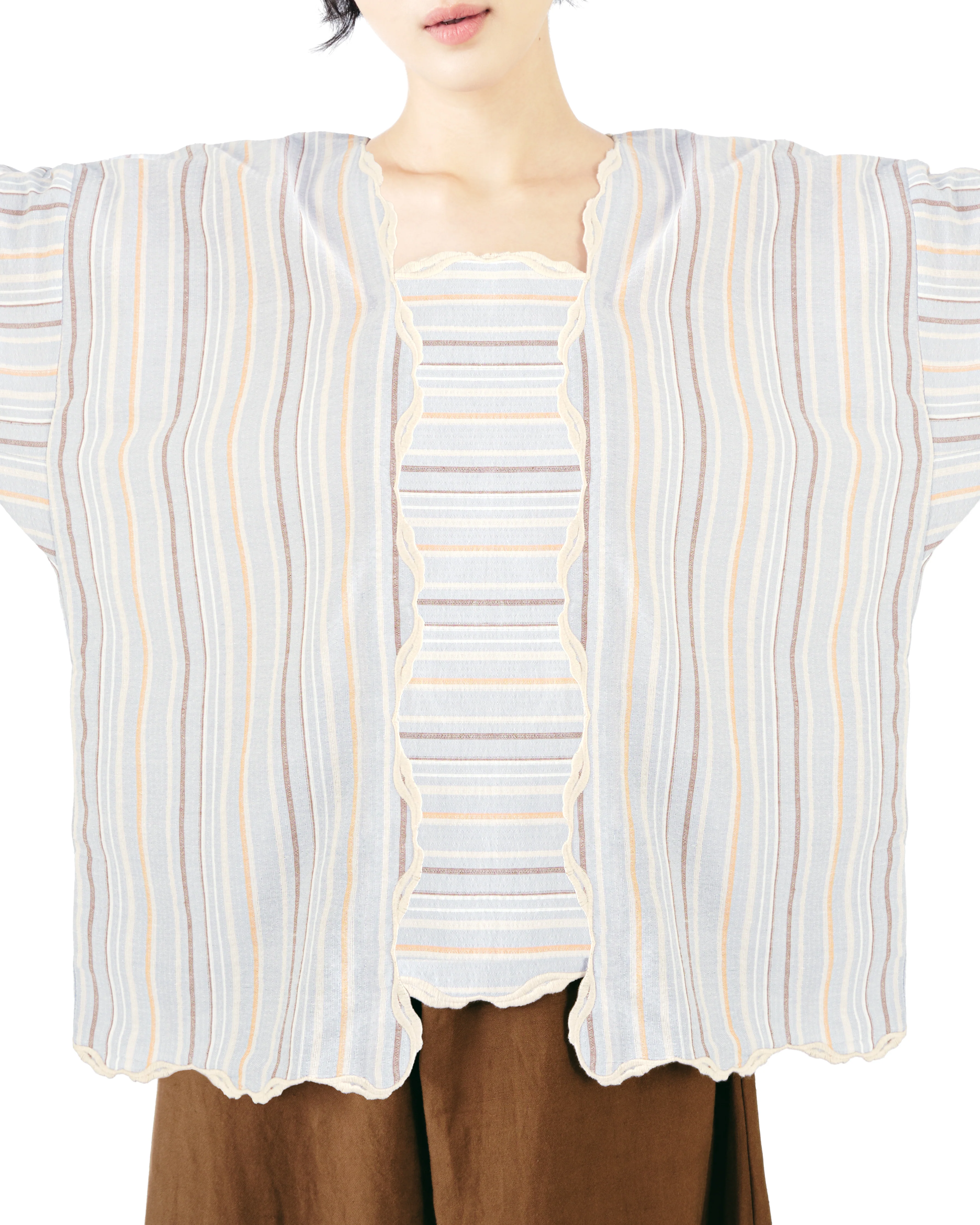 Women: Mekar Loose Kebaya (Blue Stripe) - Image 2