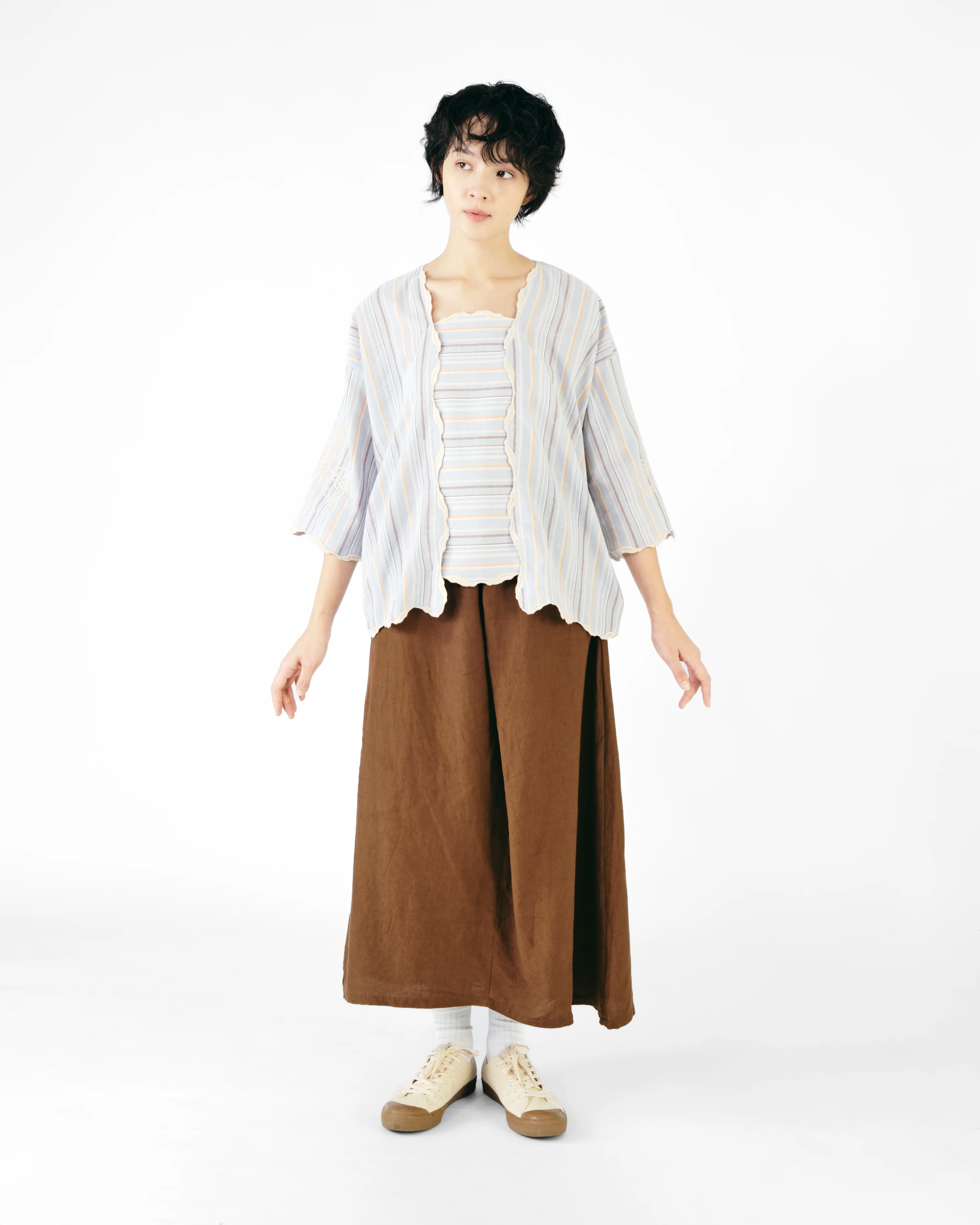 Women: Mekar Loose Kebaya (Blue Stripe) - Image 6