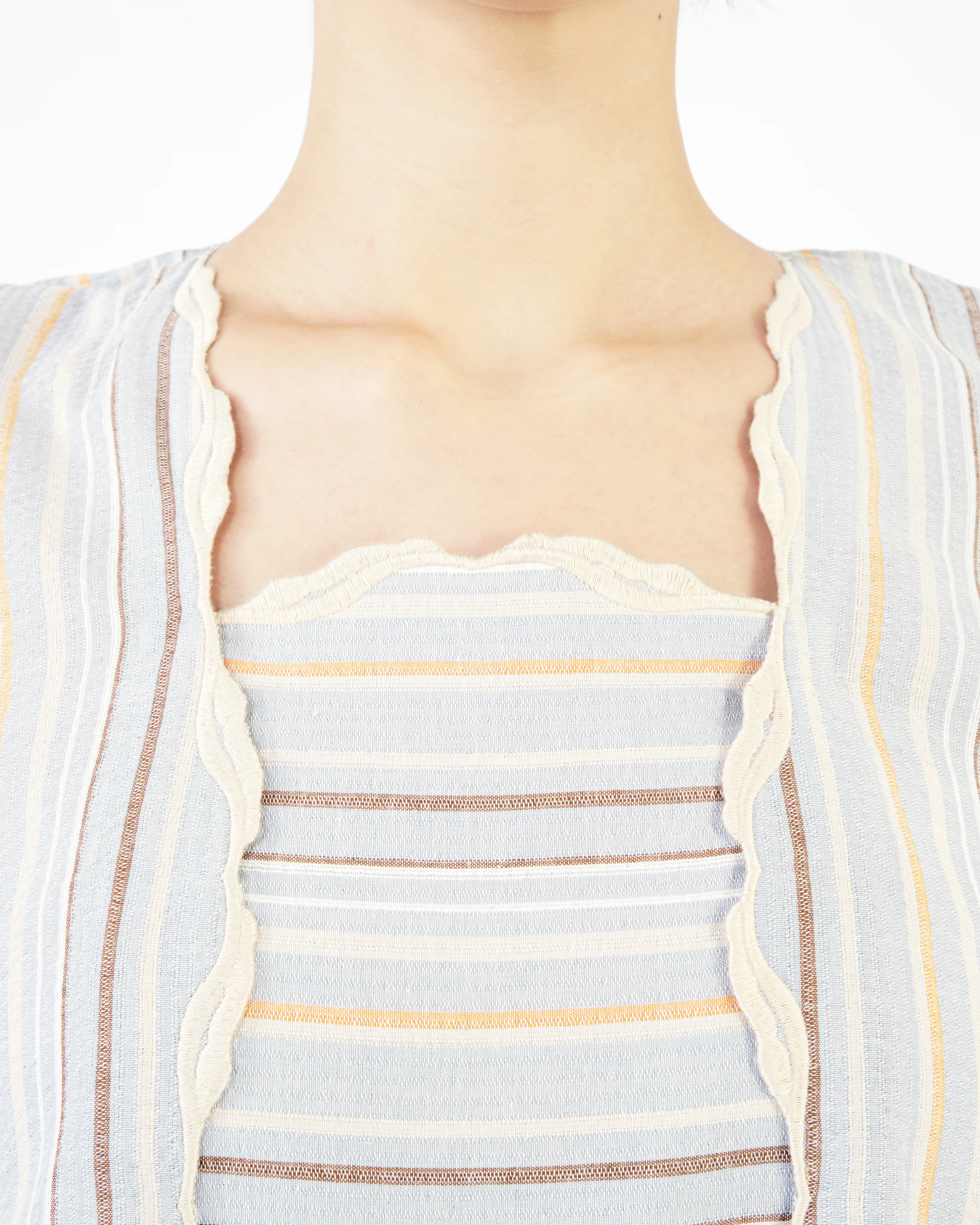 Women: Mekar Loose Kebaya (Blue Stripe) - Image 7