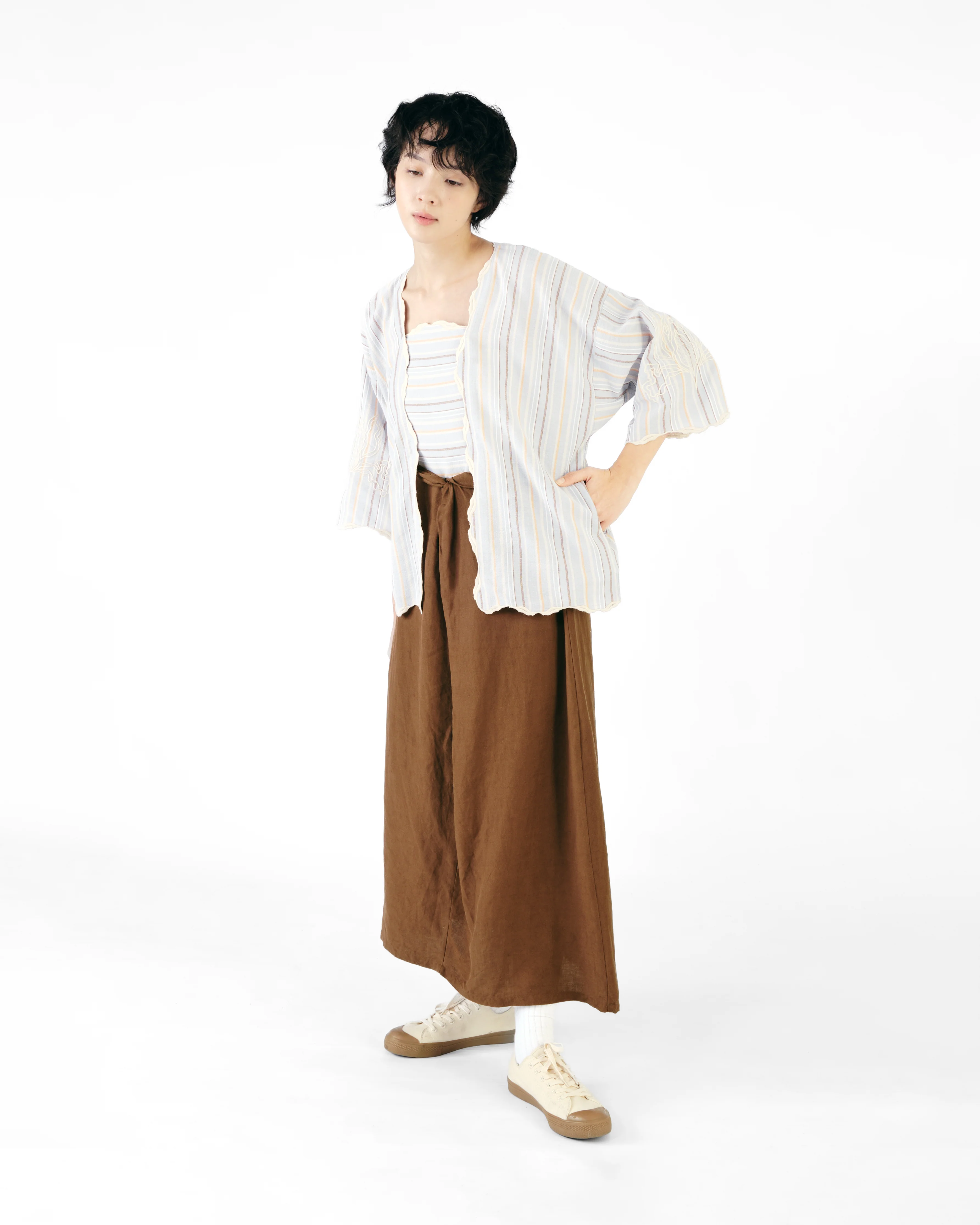 Women: Mekar Loose Kebaya (Blue Stripe) - Image 9