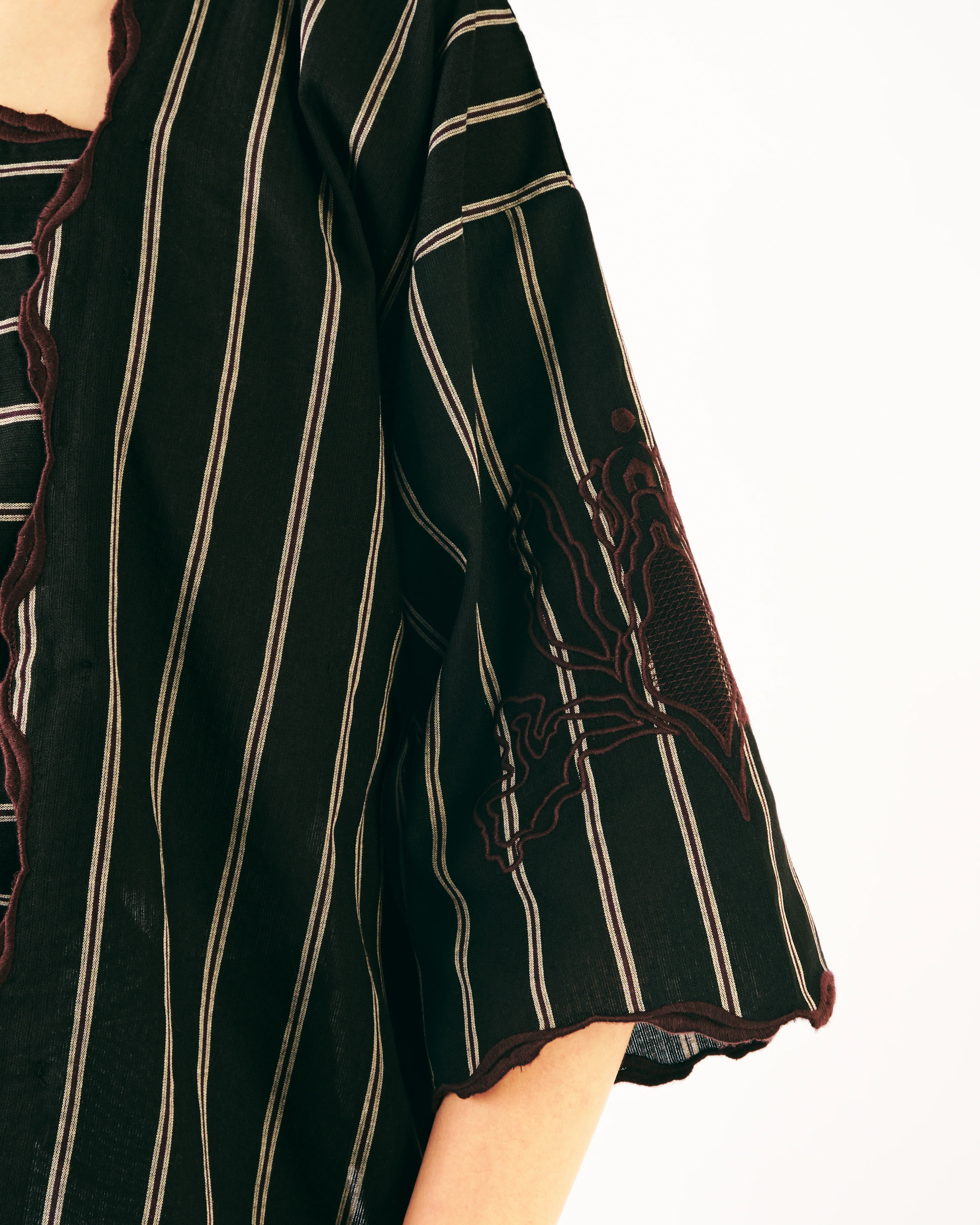Women: Mekar Loose Kebaya (Black Stripe) - Image 6