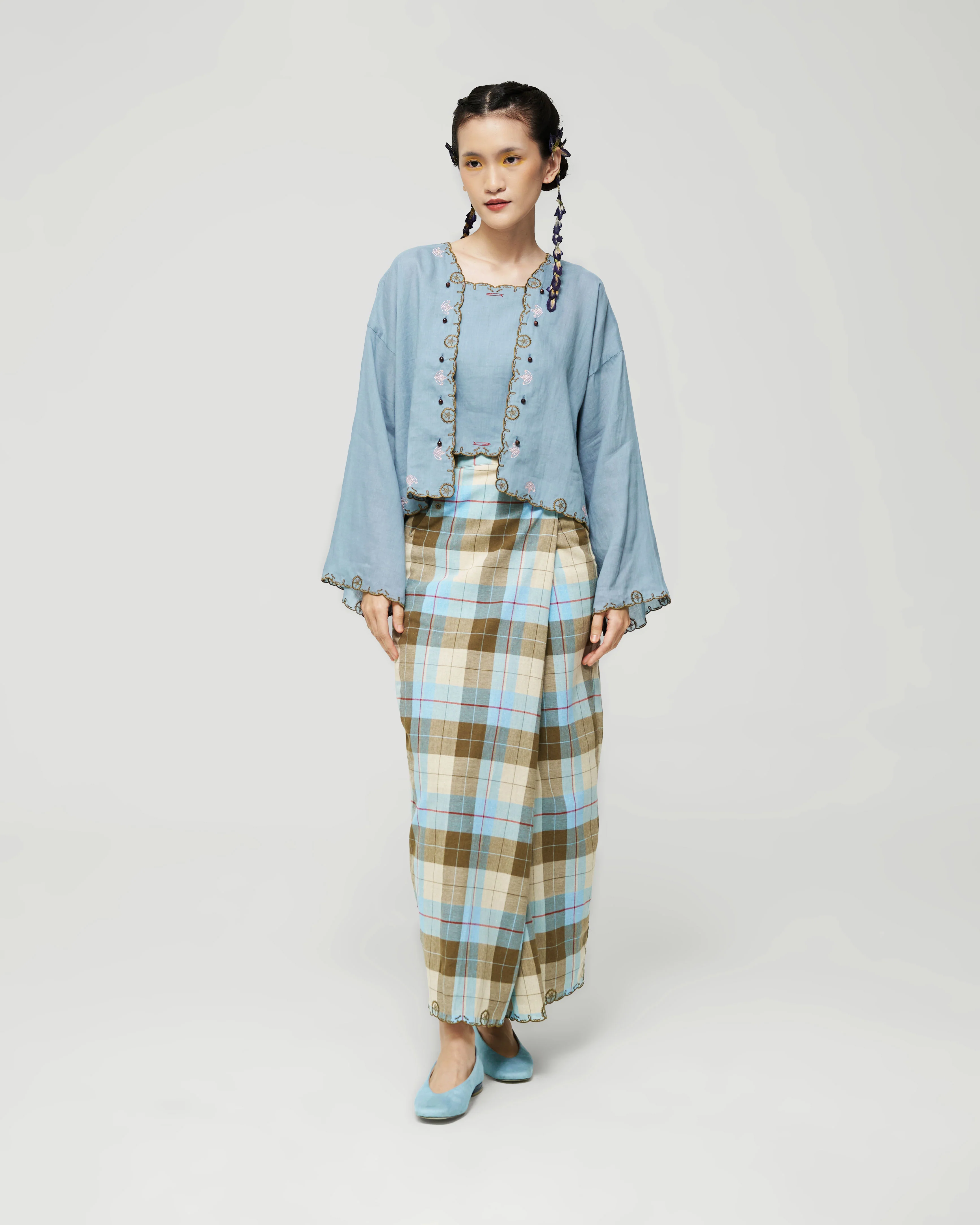 Women: Nasi Bungkus Kebaya Top (Nasi Kerabu) - Image 9