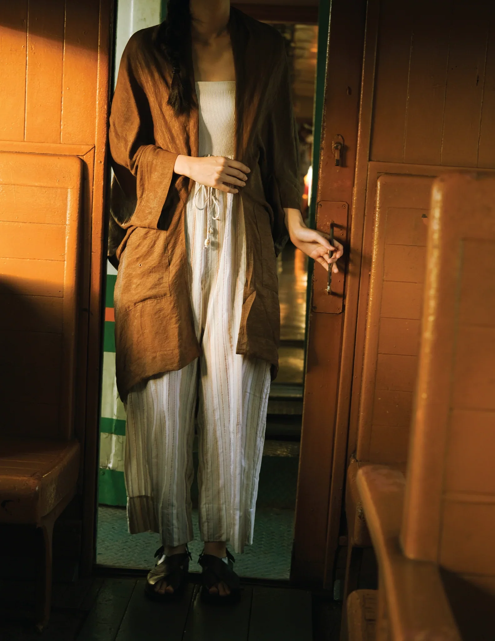 Women: Now Loose Outerwear (Dark Olive) - Image 11