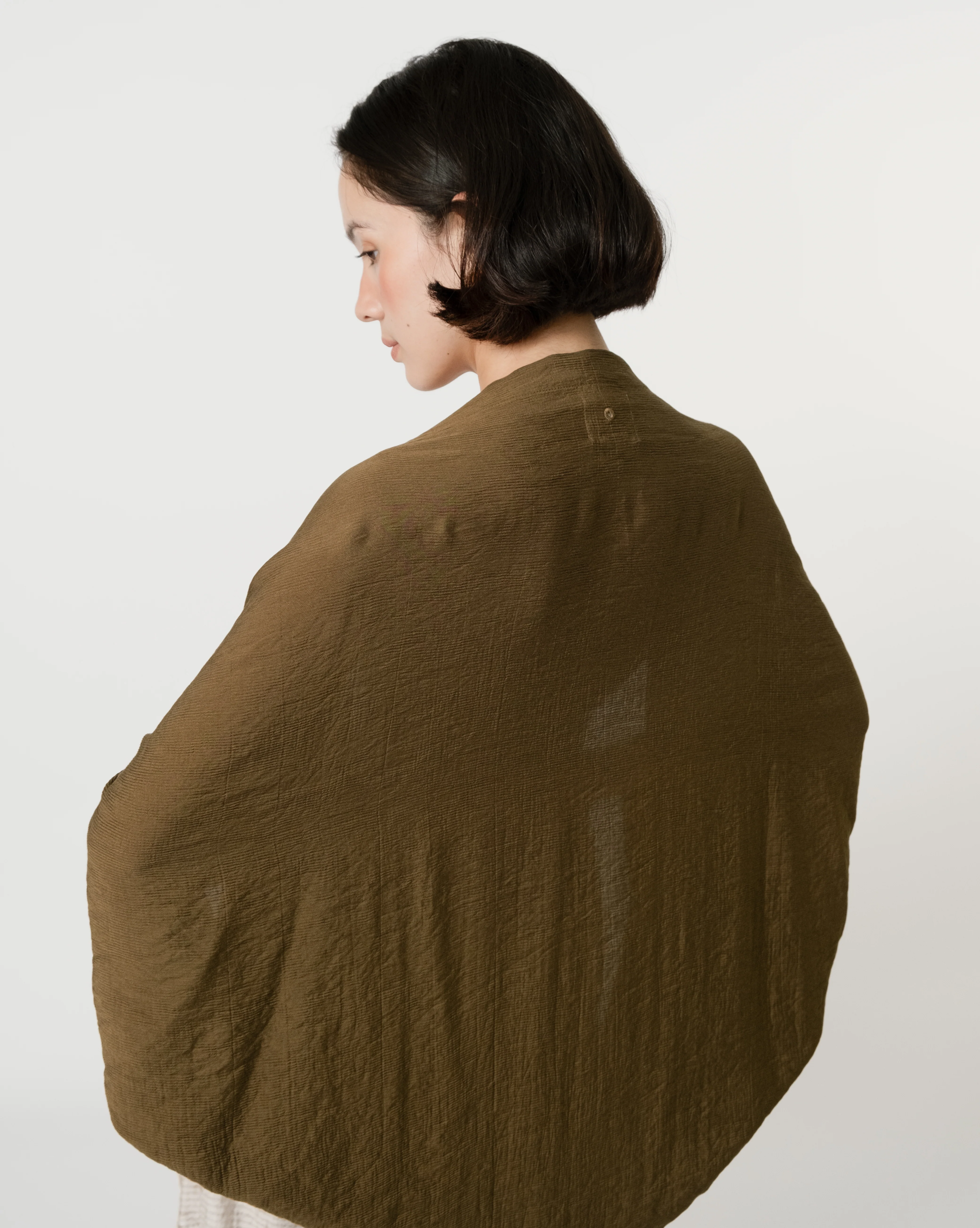 Women: Now Loose Outerwear (Dark Olive) - Image 3