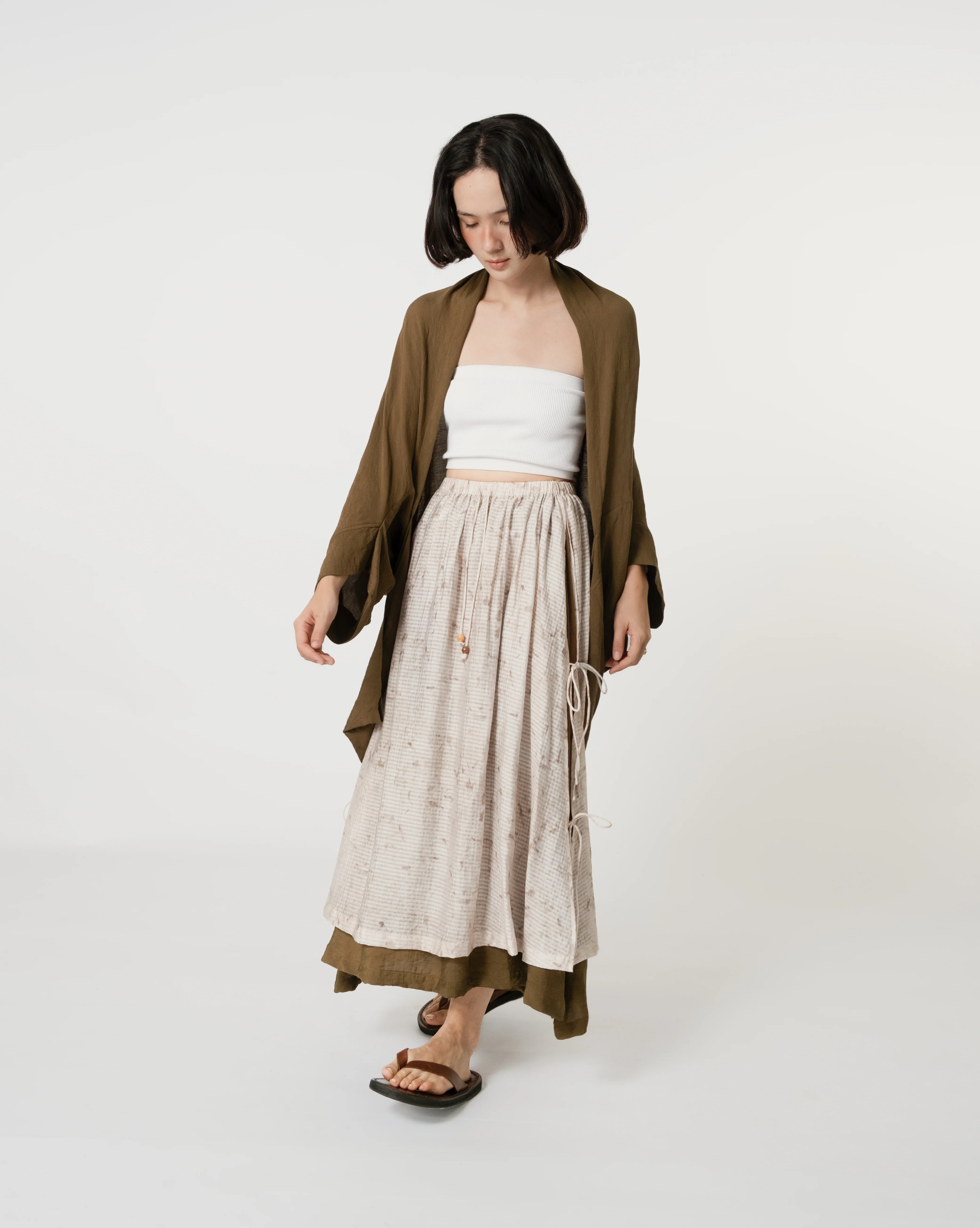 Women: Now Loose Outerwear (Dark Olive) - Image 4