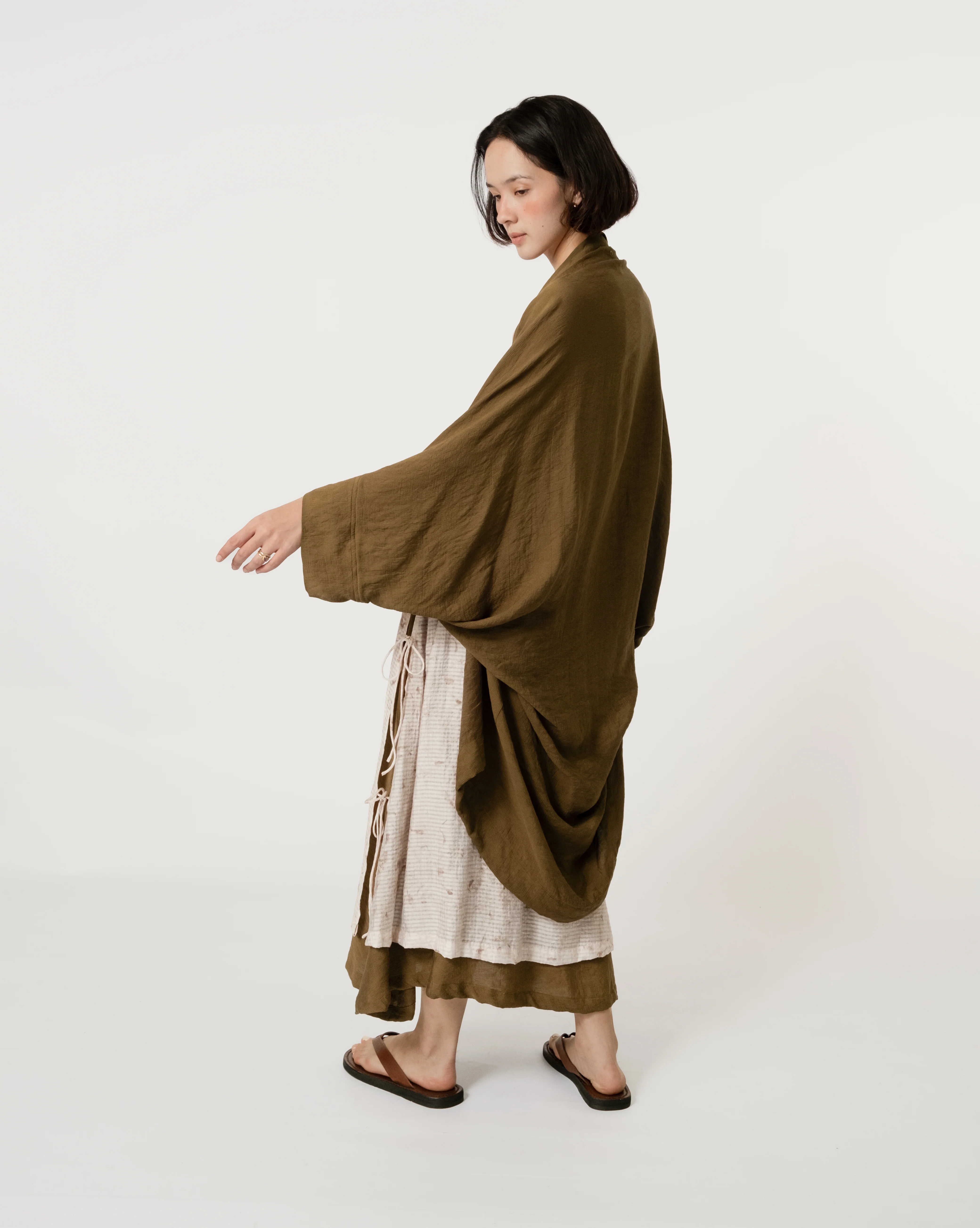 Women: Now Loose Outerwear (Dark Olive) - Image 5