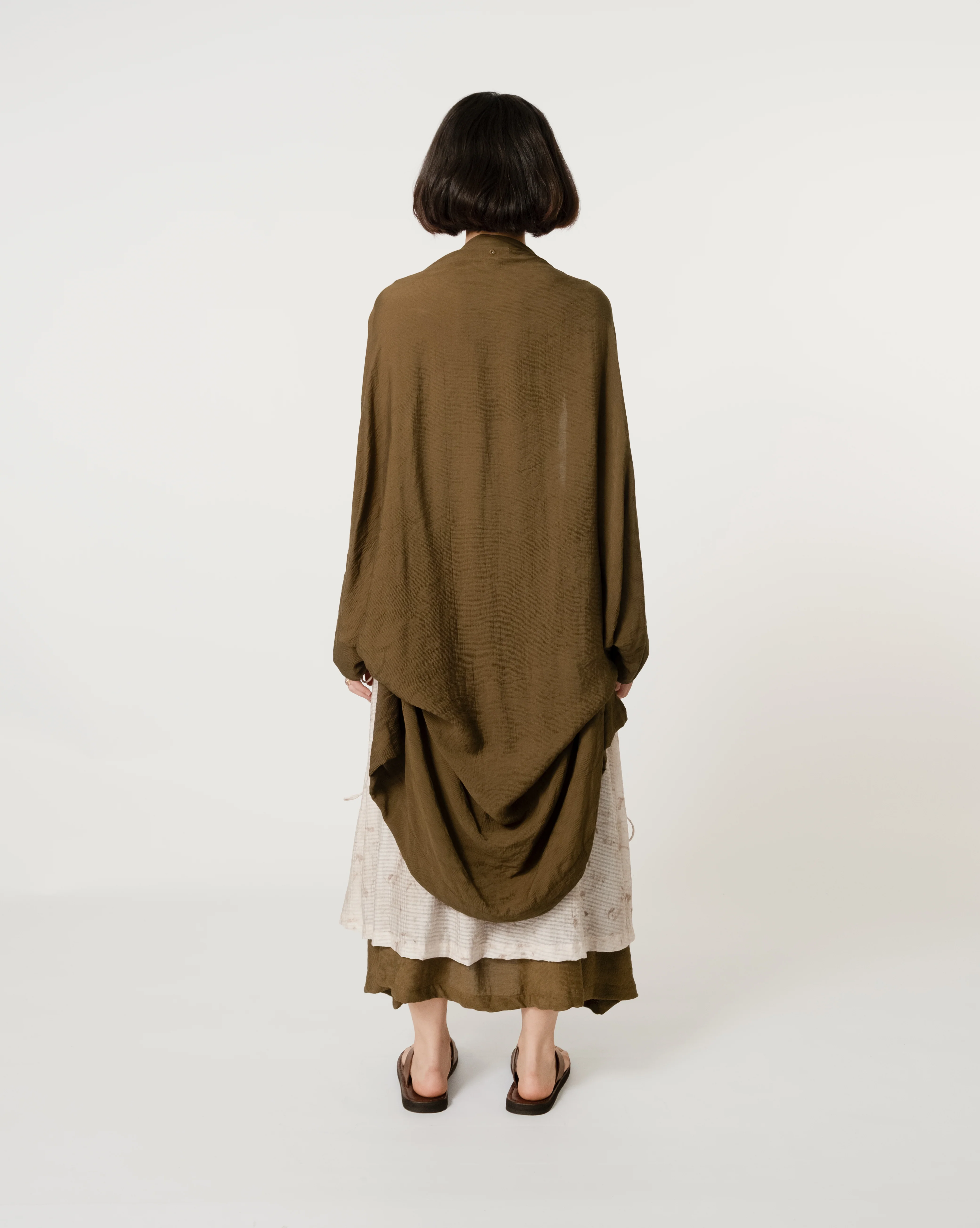 Women: Now Loose Outerwear (Dark Olive) - Image 9