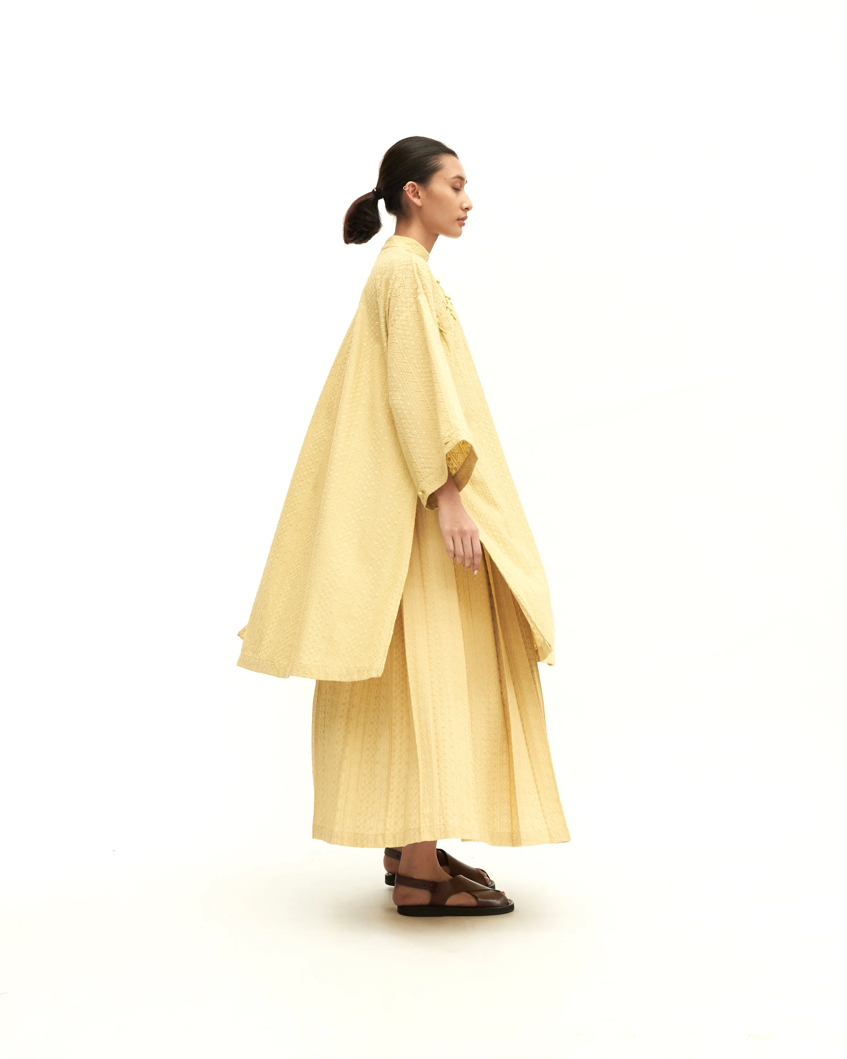 Women: Rasa Pleated Skirt (Chartreuse) - Image 9