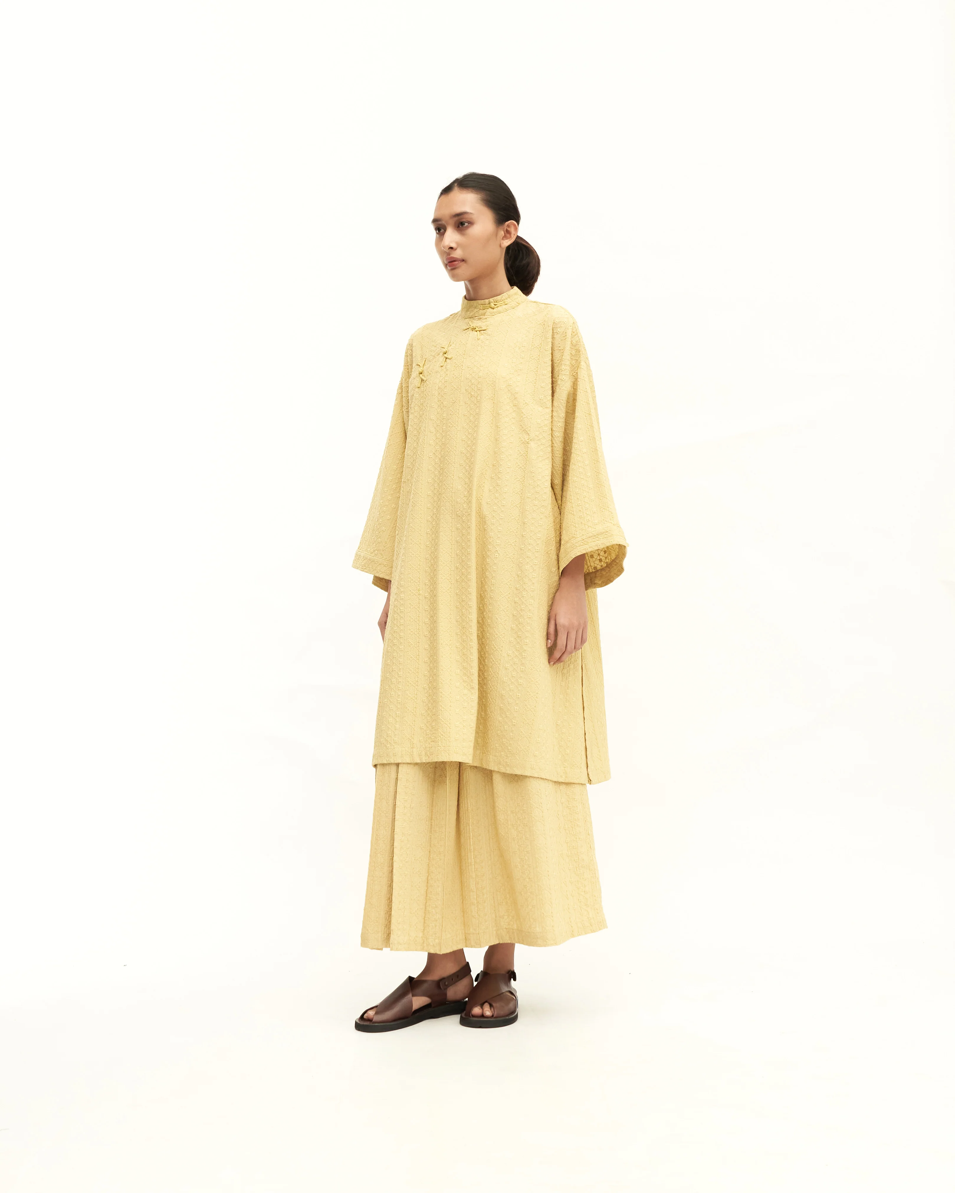 Women: Rasa Pleated Skirt (Chartreuse) - Image 10