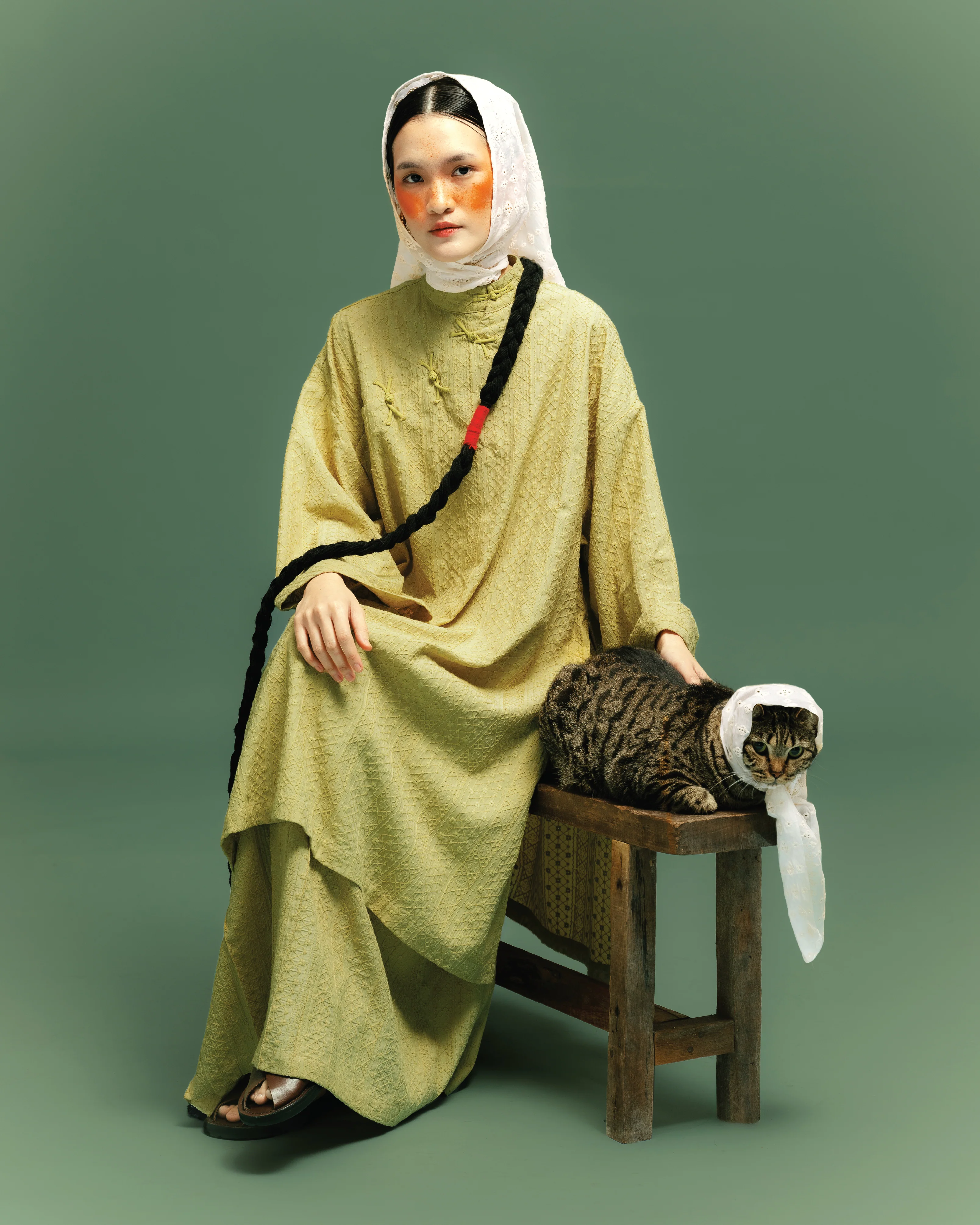 Women: Rasa Pleated Skirt (Chartreuse) - Image 11