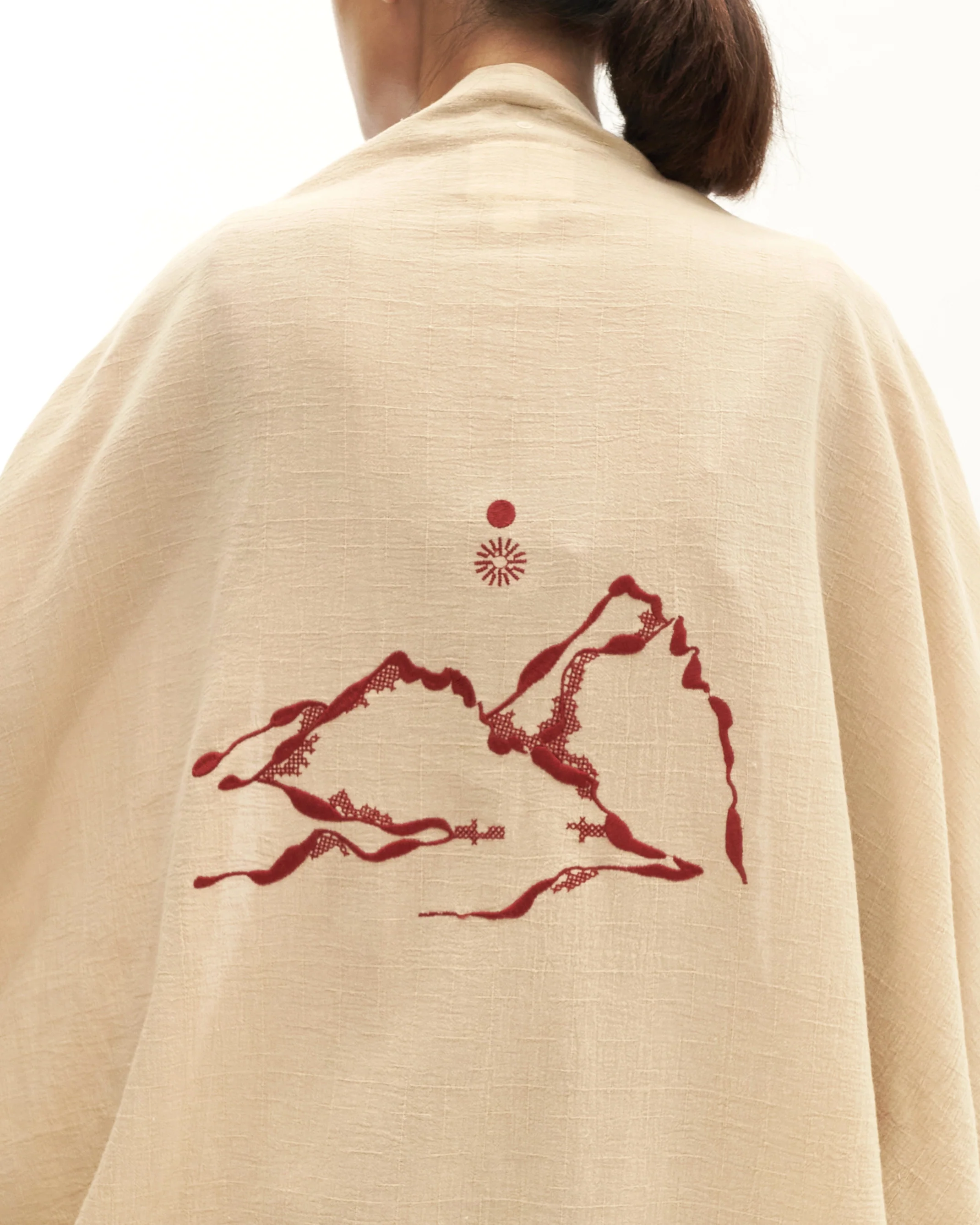 Women: Serikat Loose Outer (Warm Sand) - Image 10