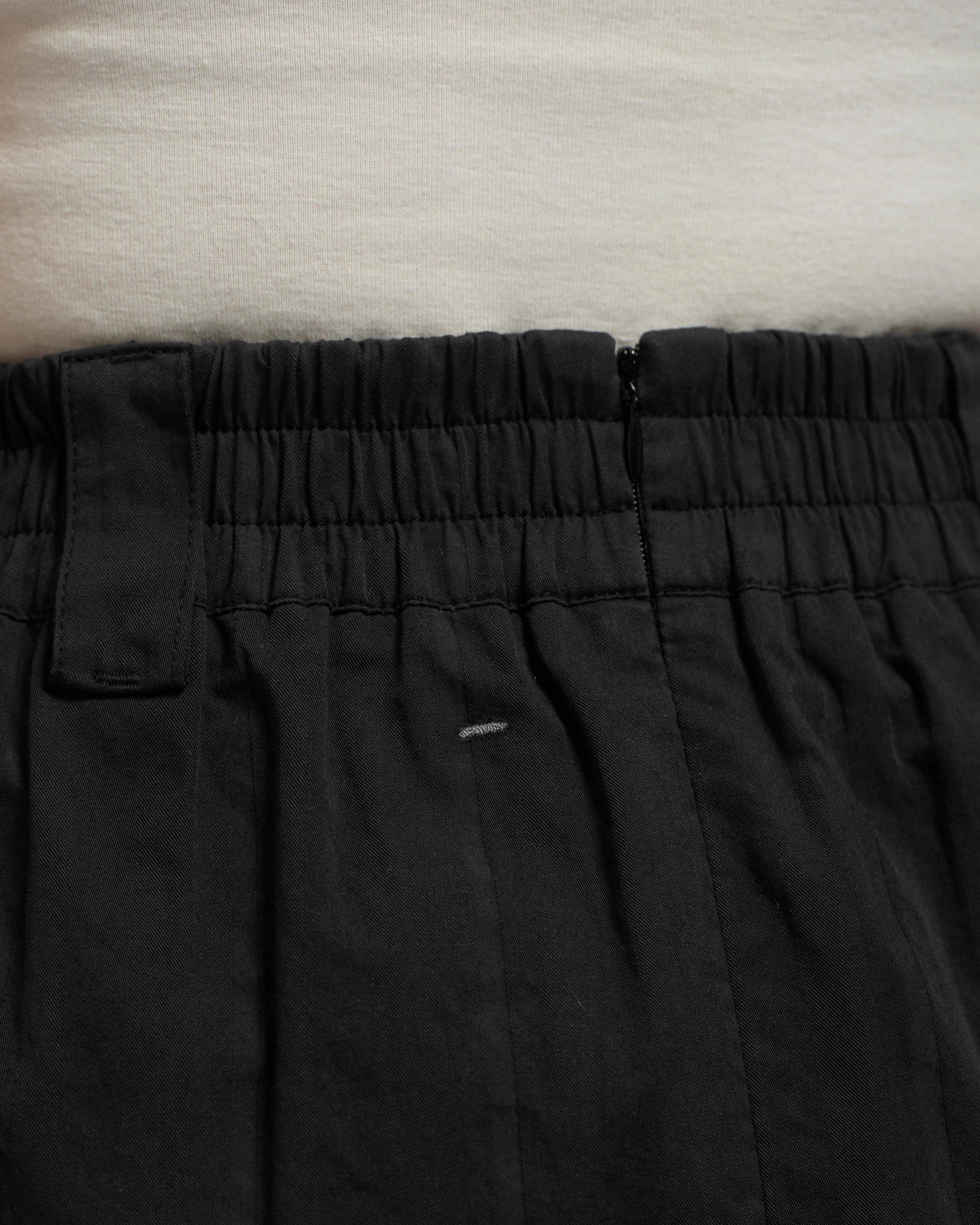 Women: Side Pleated Skirt (Black) - Image 9