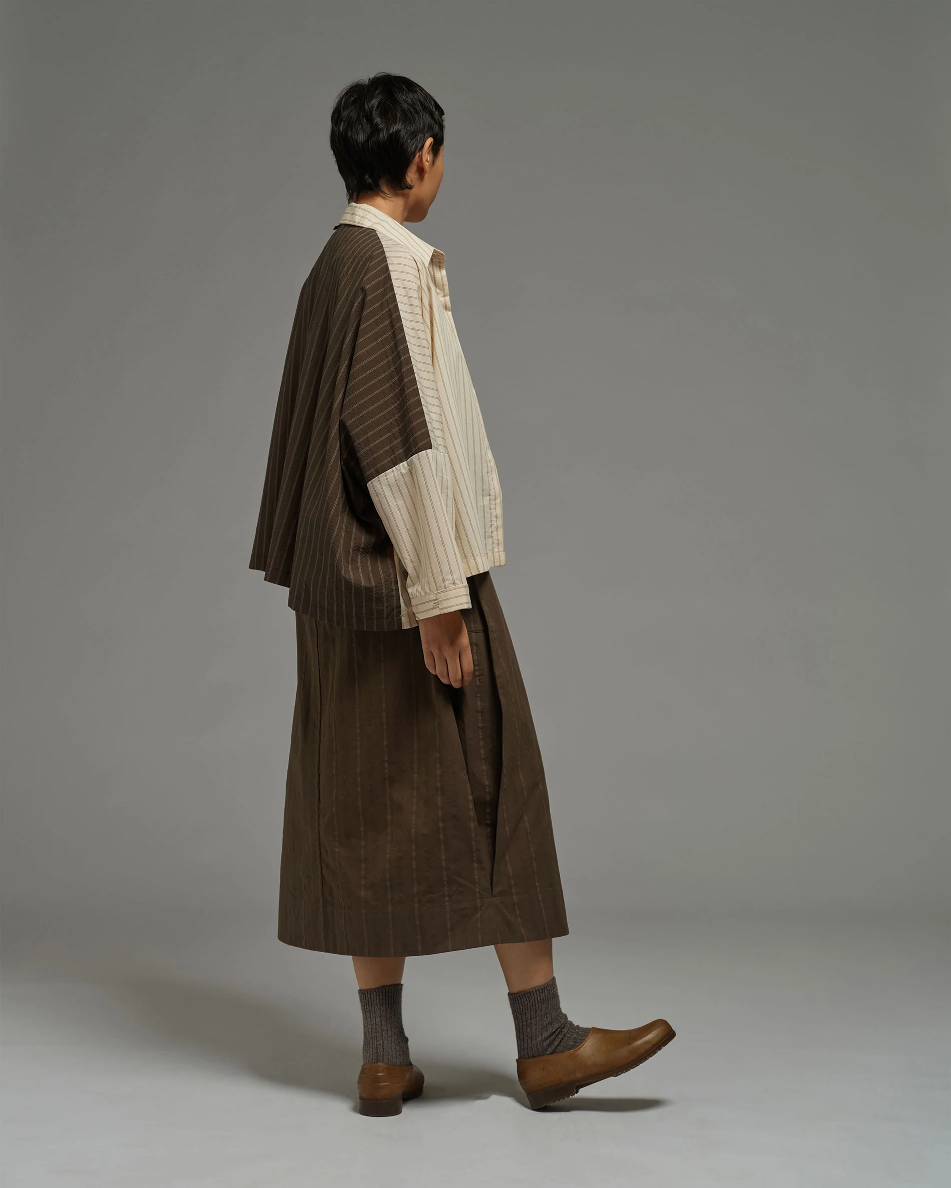 Women: Side Pleated Skirt (Olive) - Image 10