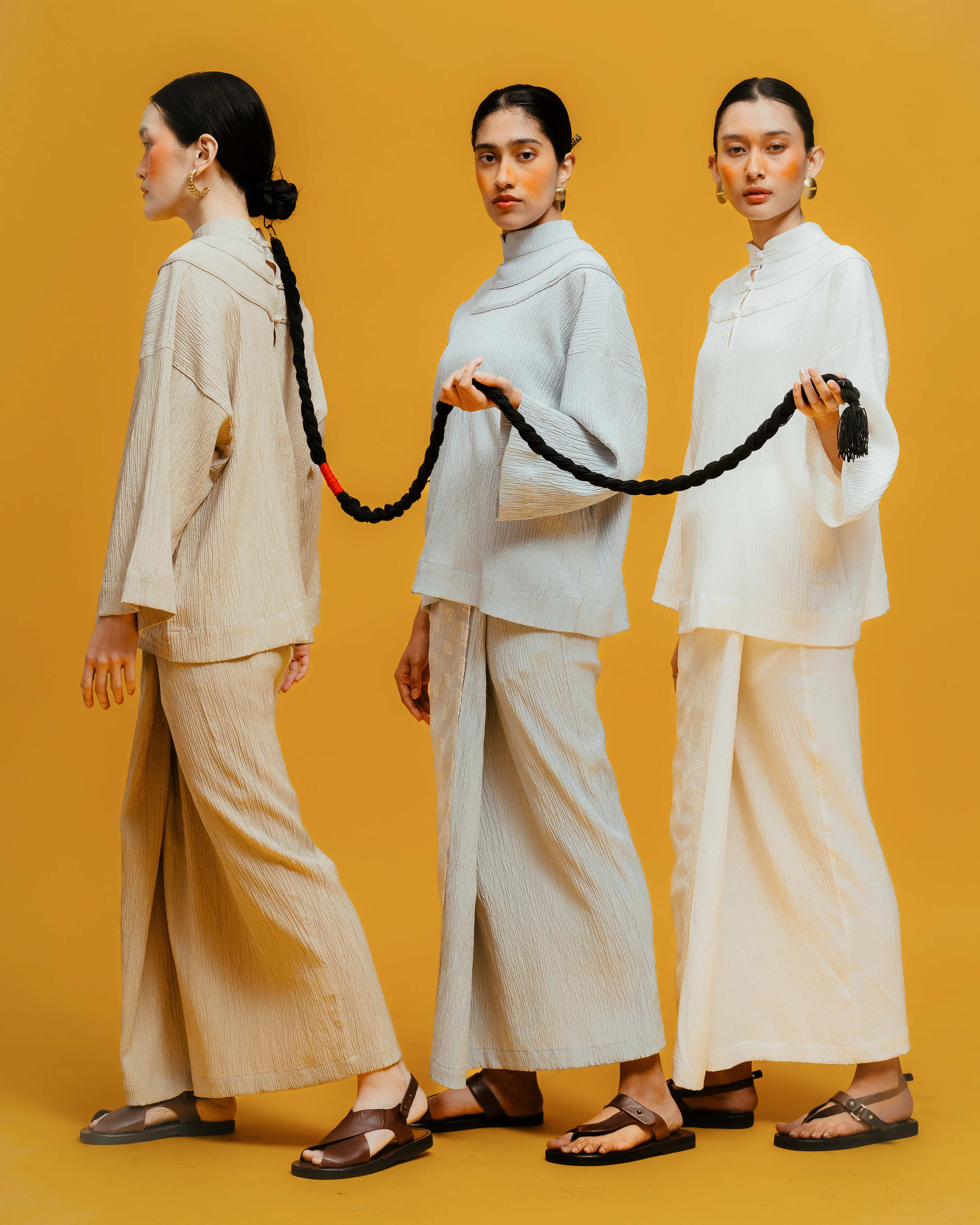 Women: Subuh Wrapped Skirt (Off White) - Image 10