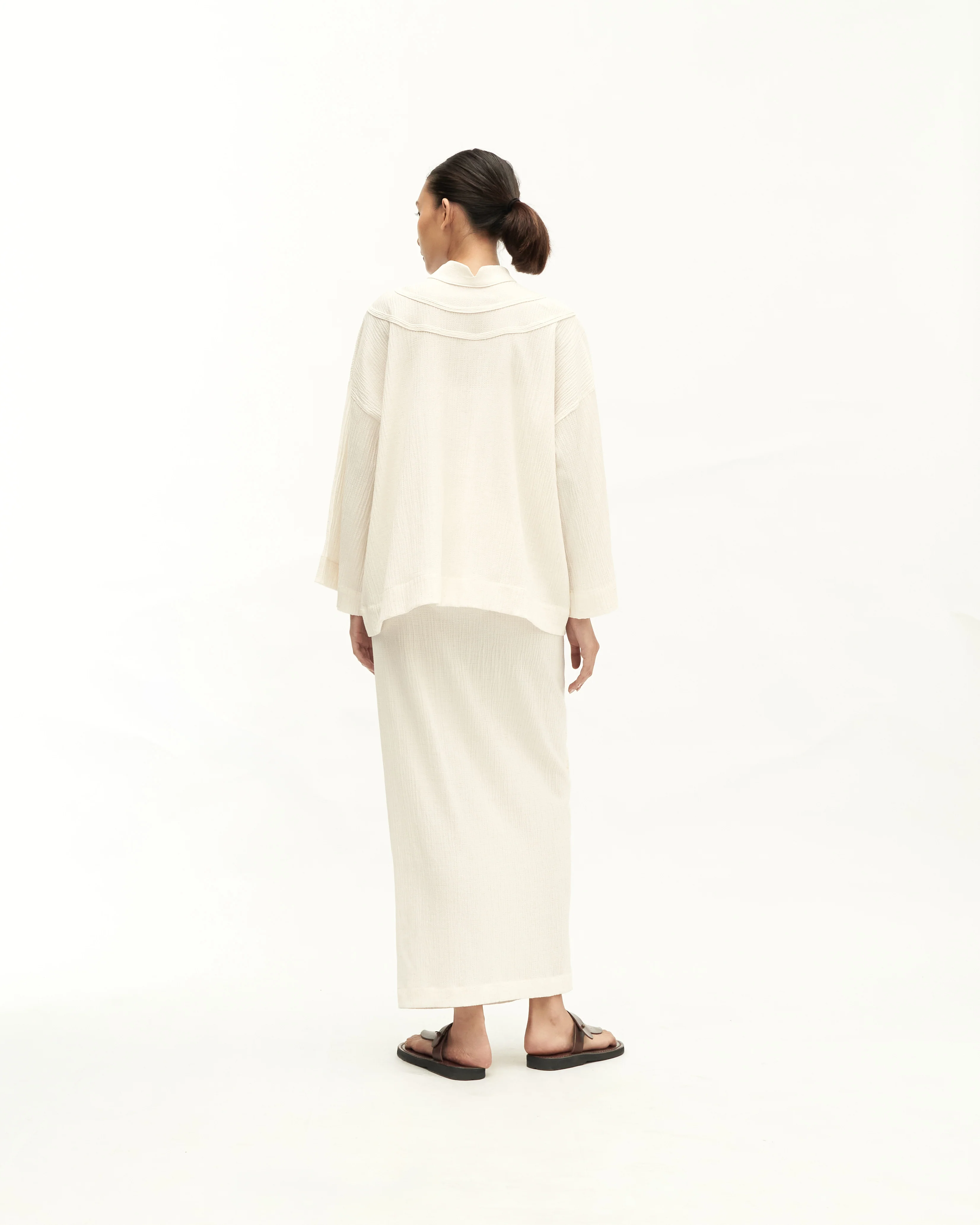 Women: Subuh Kedah Top (Off White) - Image 6