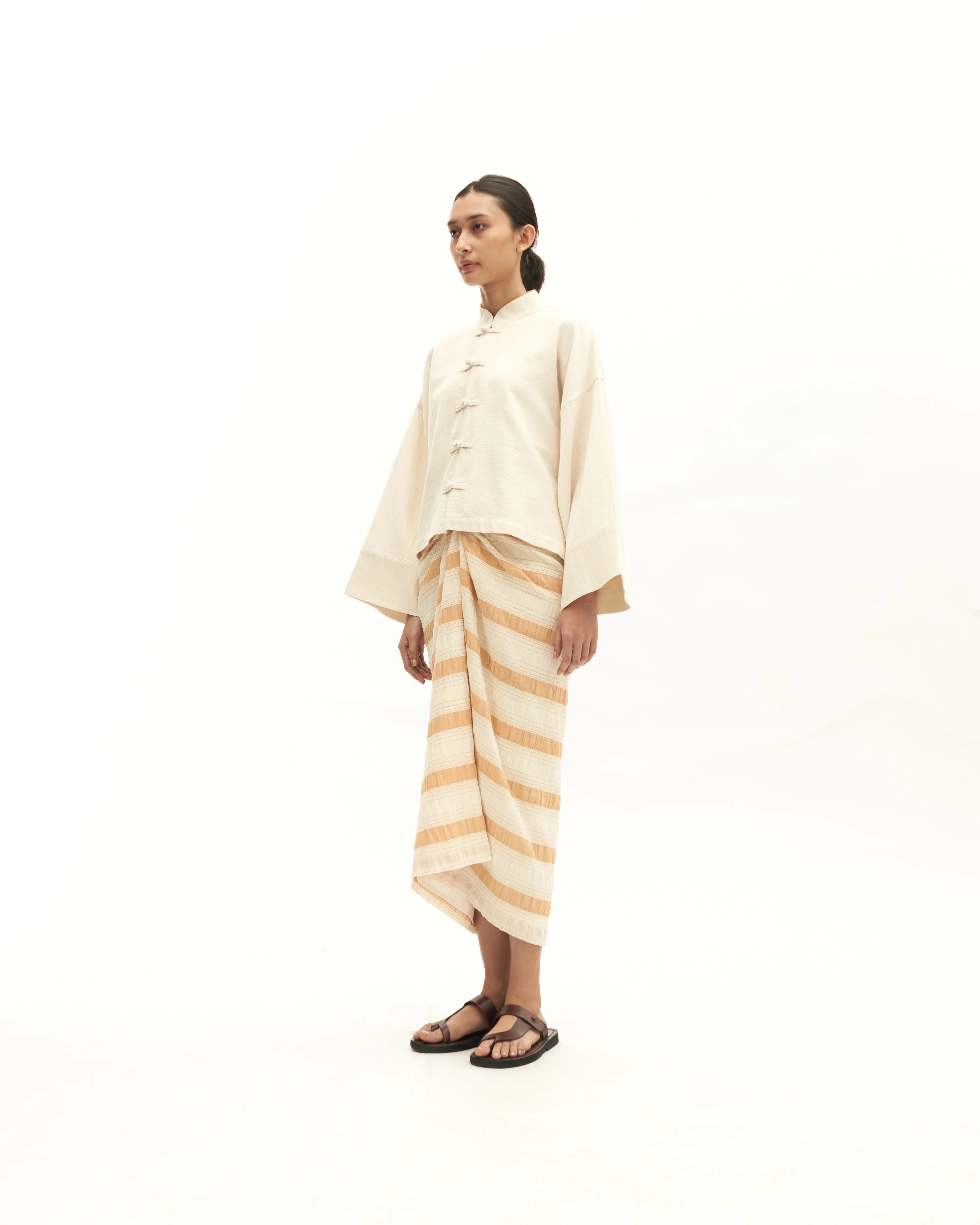 Women: Sulam Boxy Top (Brown) - Image 9