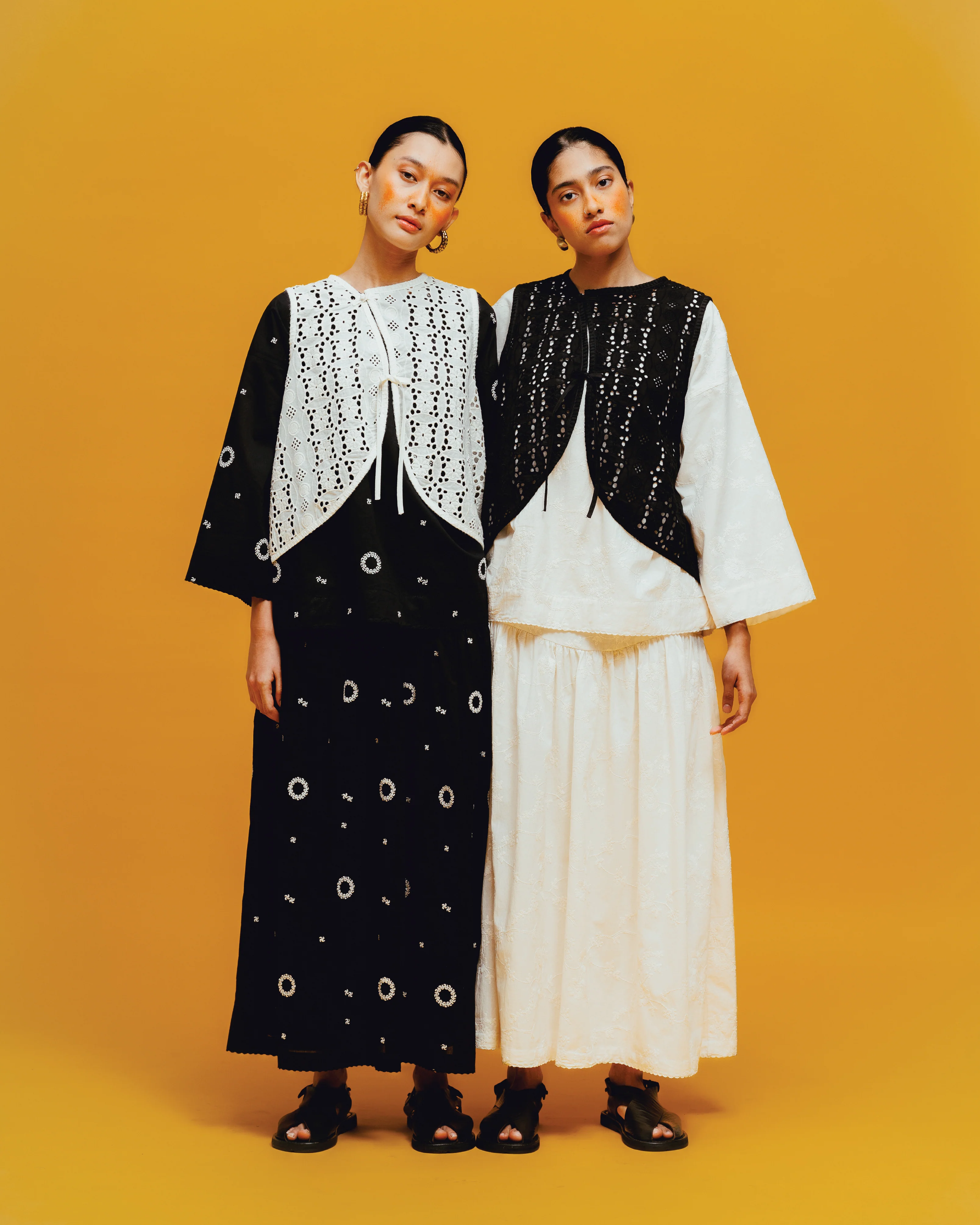 Women: Suria Kedah Top (White Embroidered) - Image 9