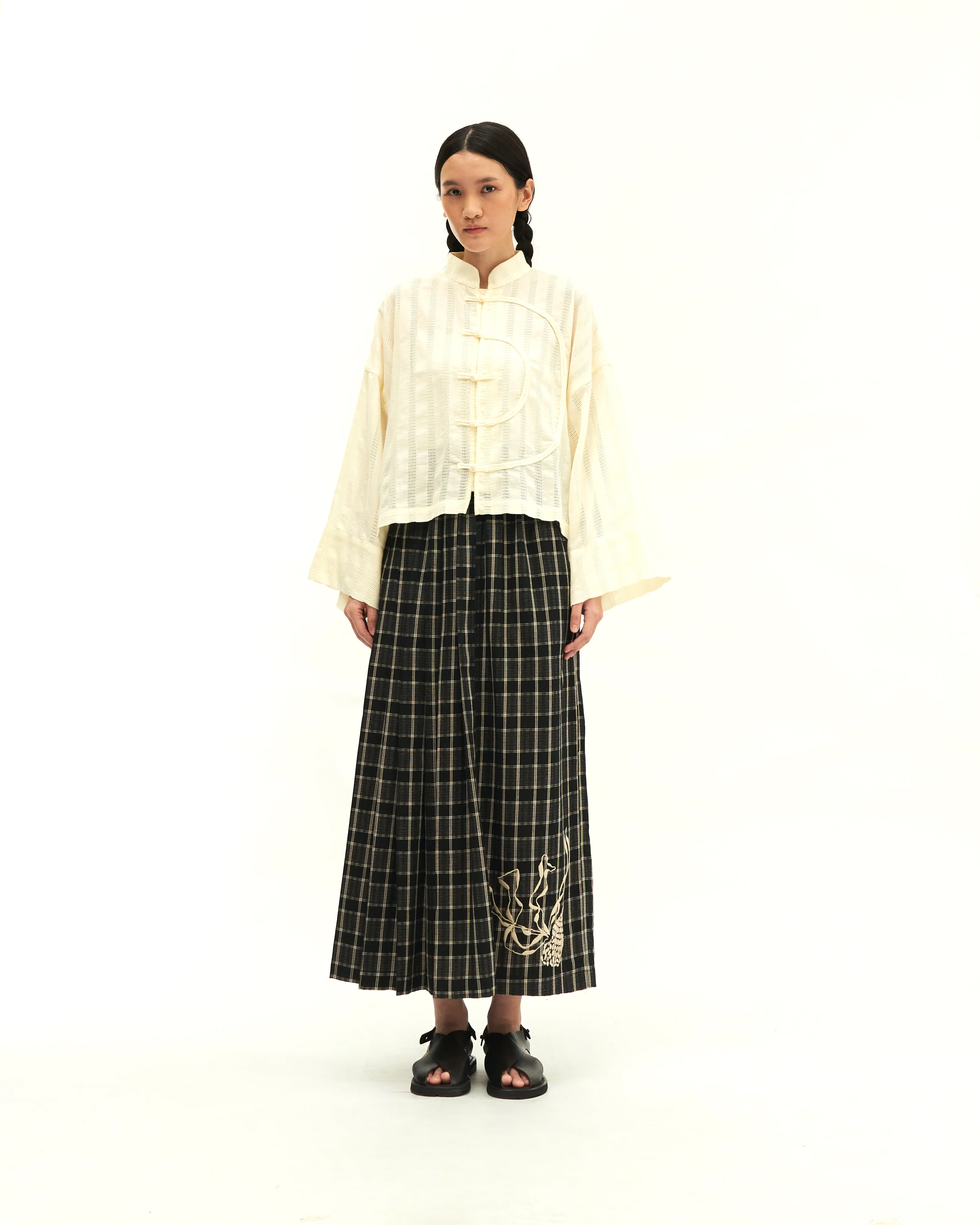 Women: Tàiyáng Boxy Top (Beige) - Image 10