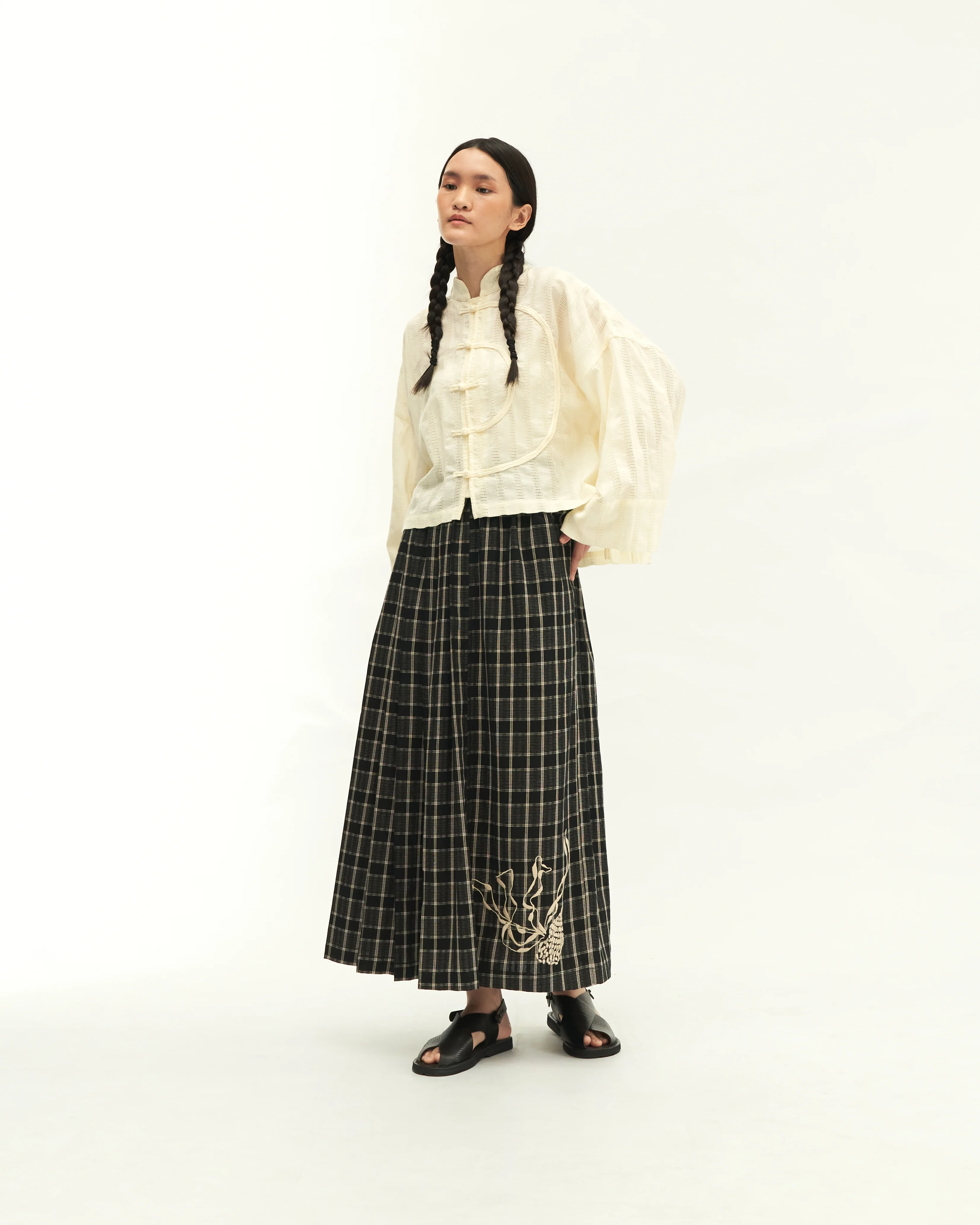 Women: Tàiyáng Boxy Top (Beige) - Image 6