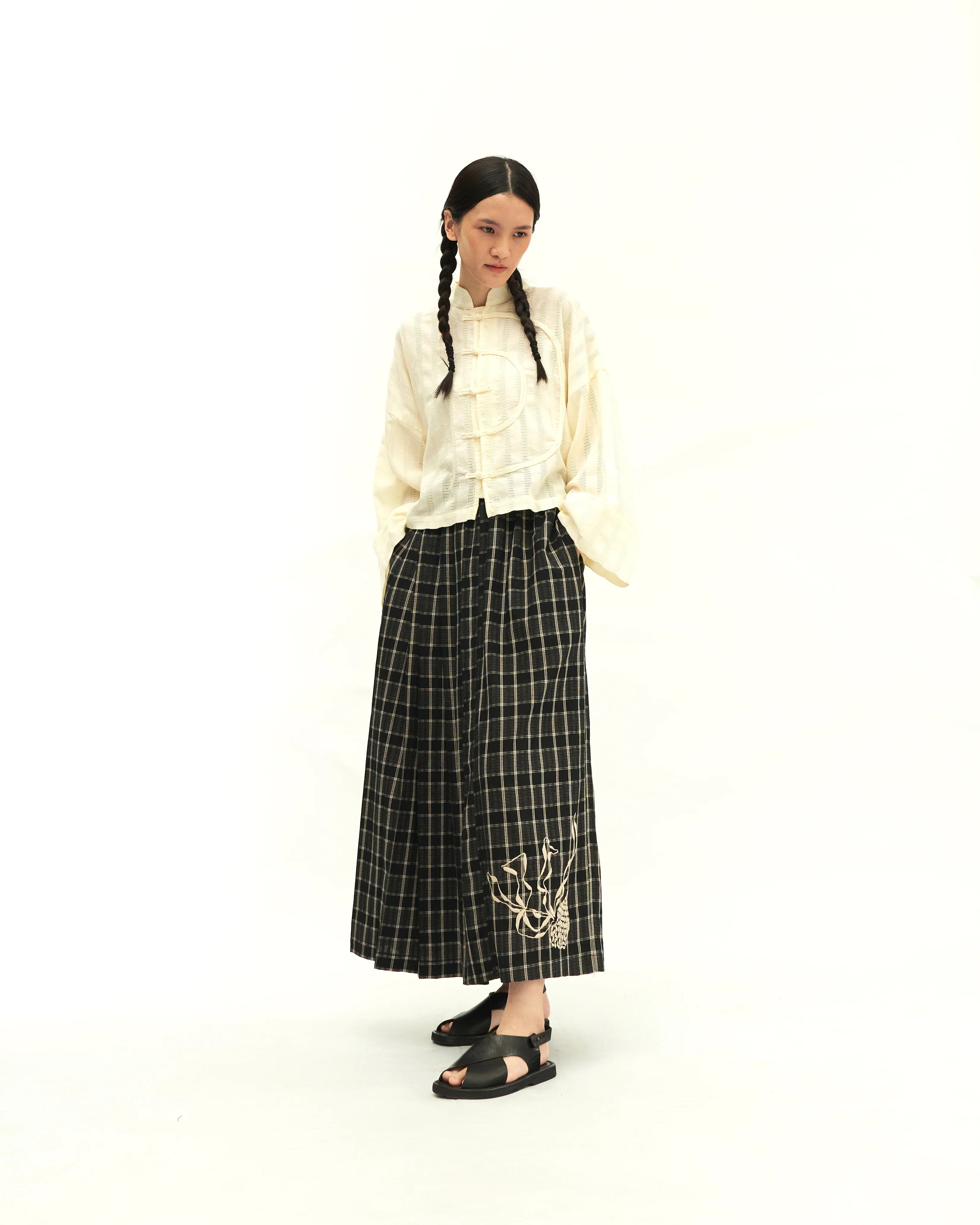 Women: Tàiyáng Boxy Top (Beige) - Image 7