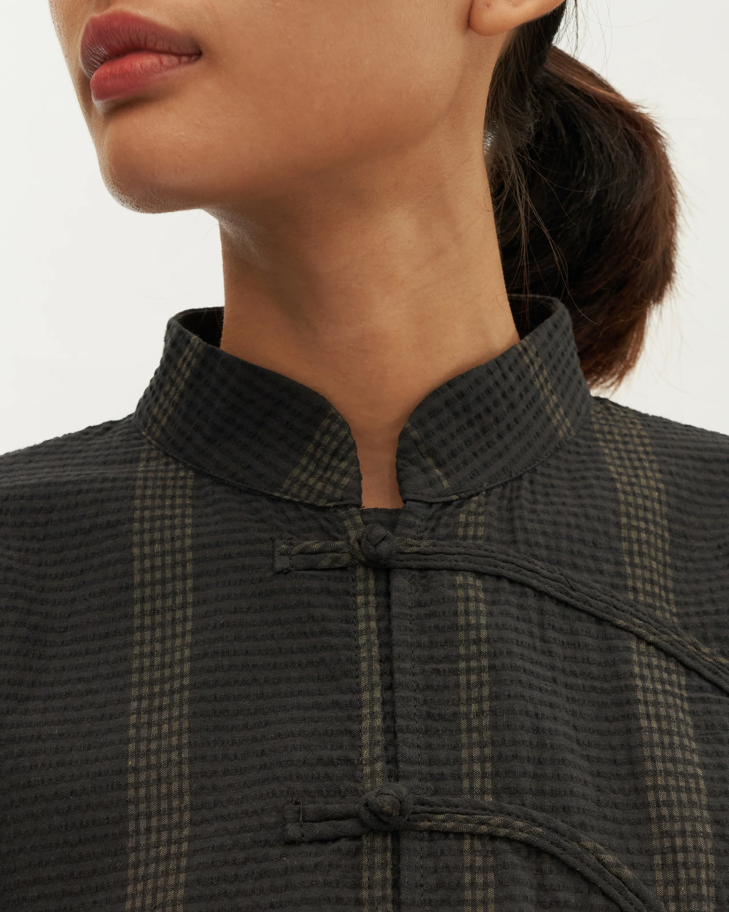 Women: Tàiyáng Boxy Top (Dark Blue) - Image 6