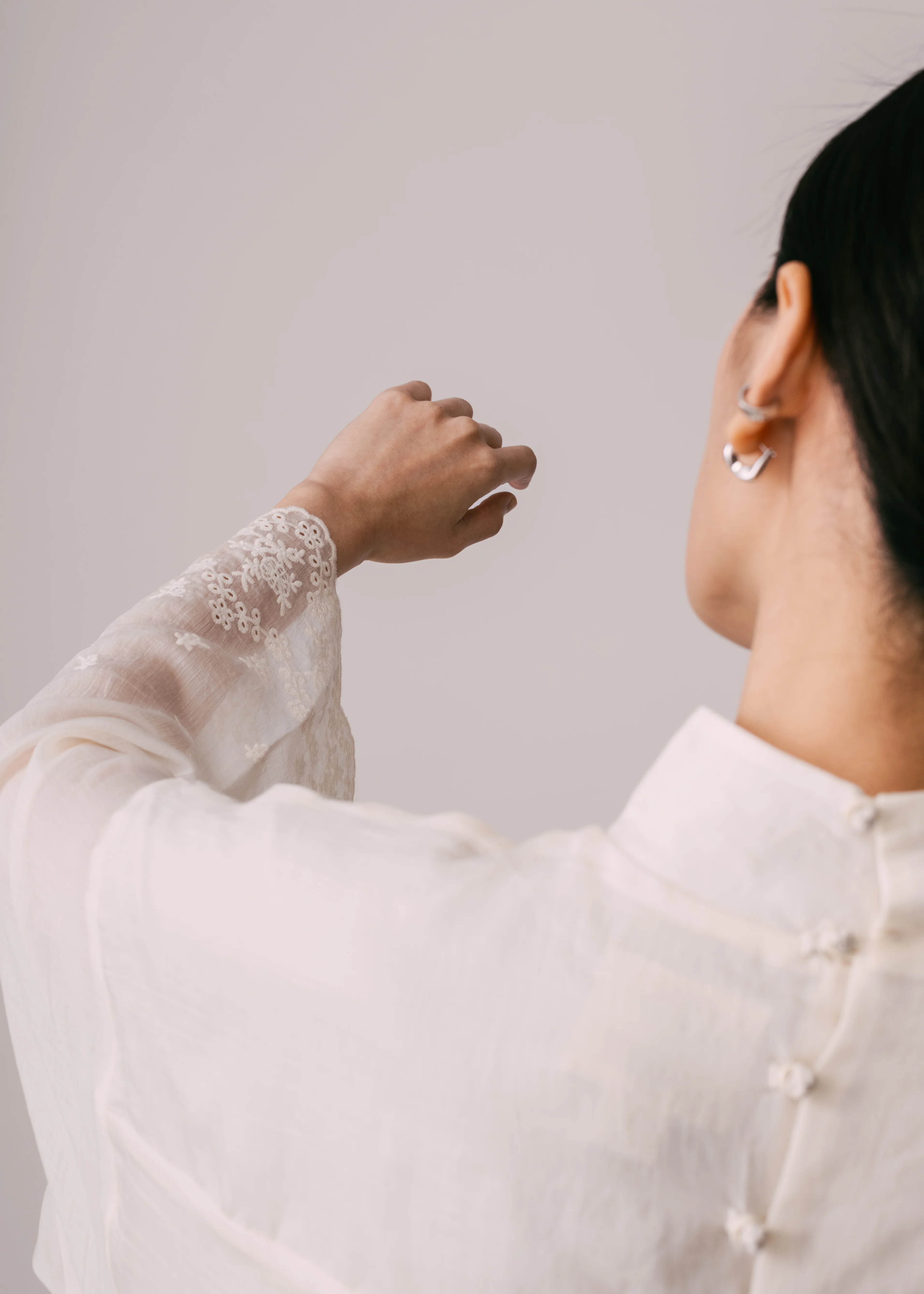 Women: Terbit Loose Kurung Top (Beige) - Image 6