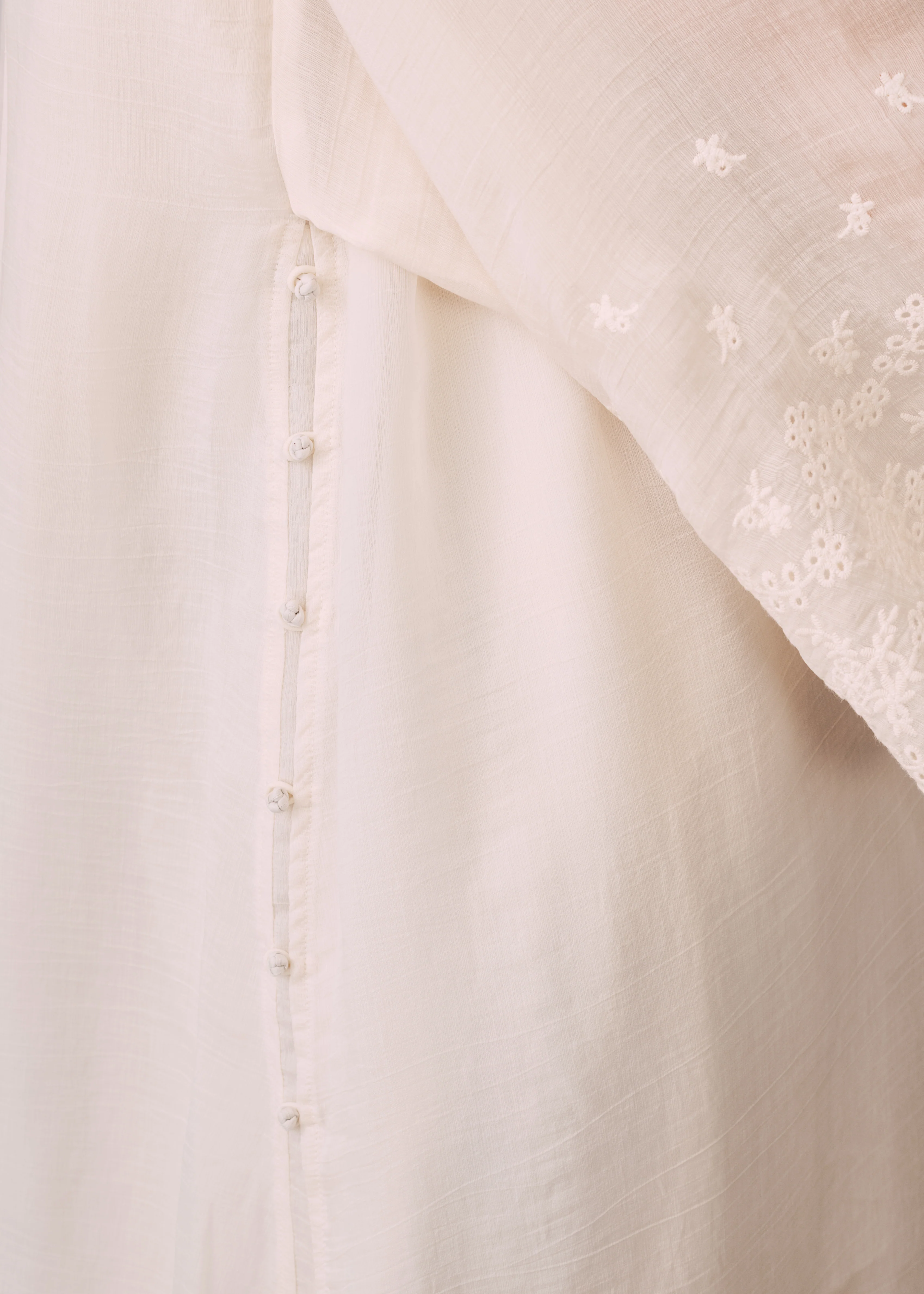 Women: Terbit Loose Kurung Top (Beige) - Image 9