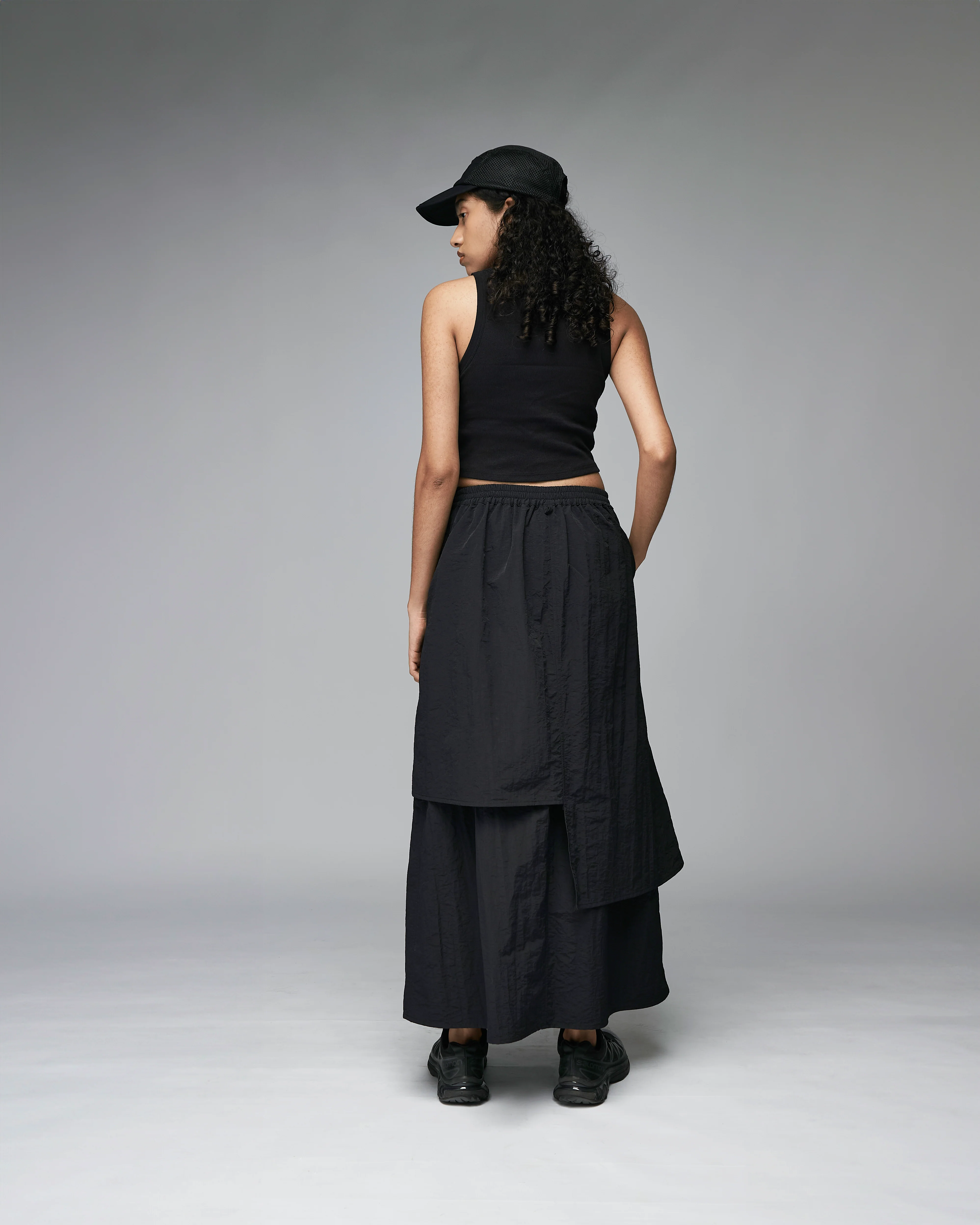 Women: The Layered Skirt (Black) - Image 5