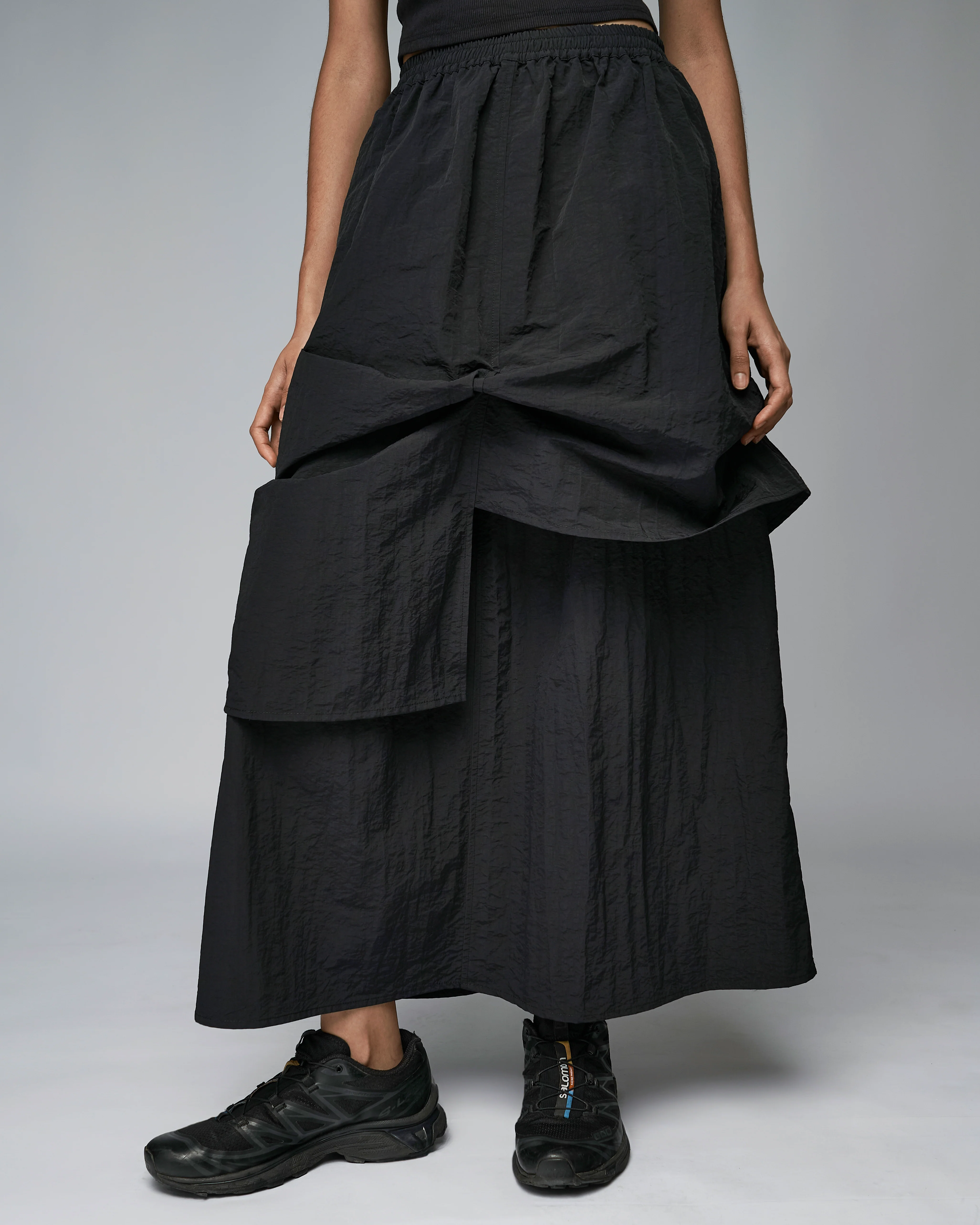 Women: The Layered Skirt (Black) - Image 7