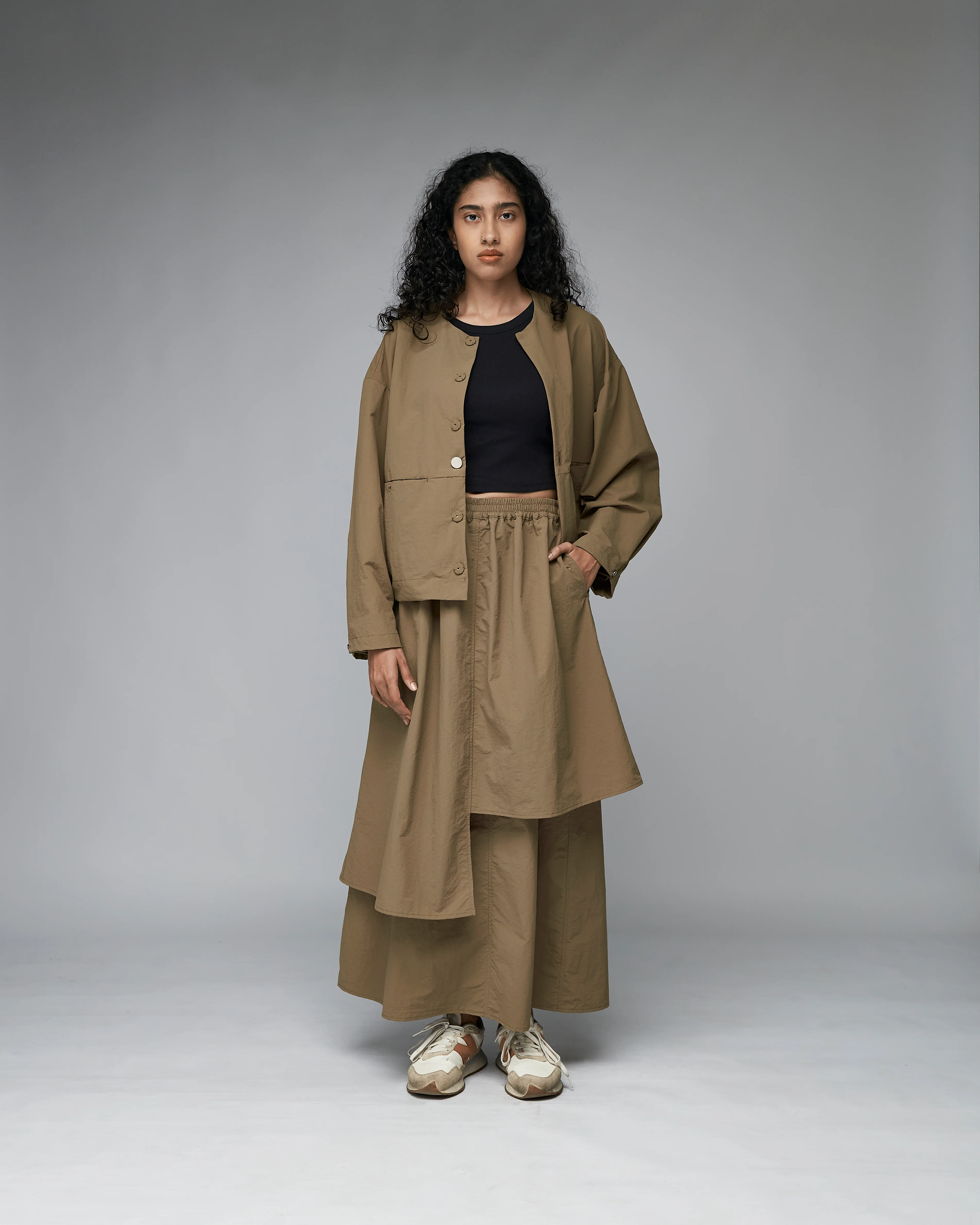 Women: The Layered Skirt (Coffee) - Image 2