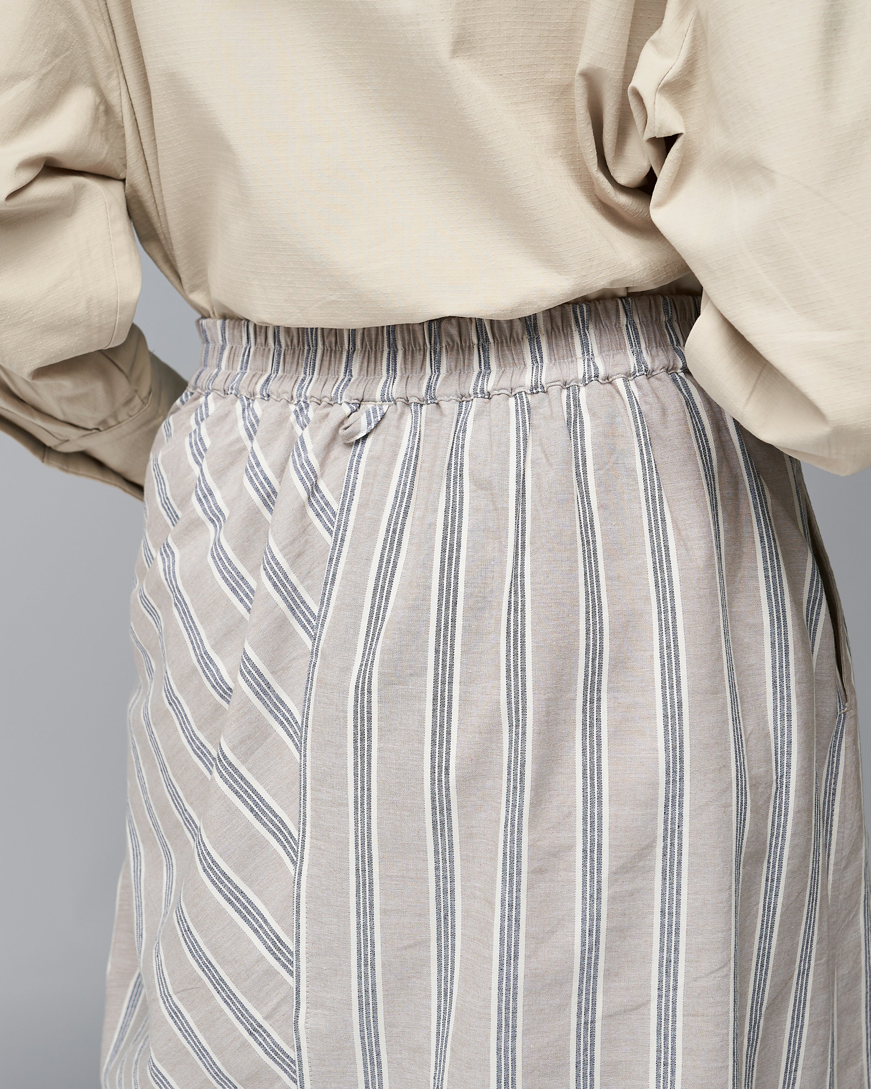 Women: The Layered Skirt (Grey Stripe) - Image 10