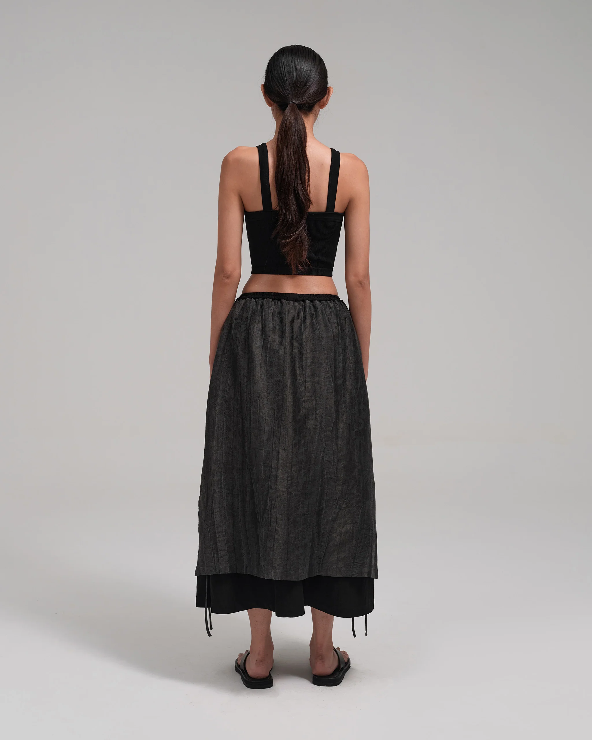 Women: The Midi Skirt (Black) - Image 5