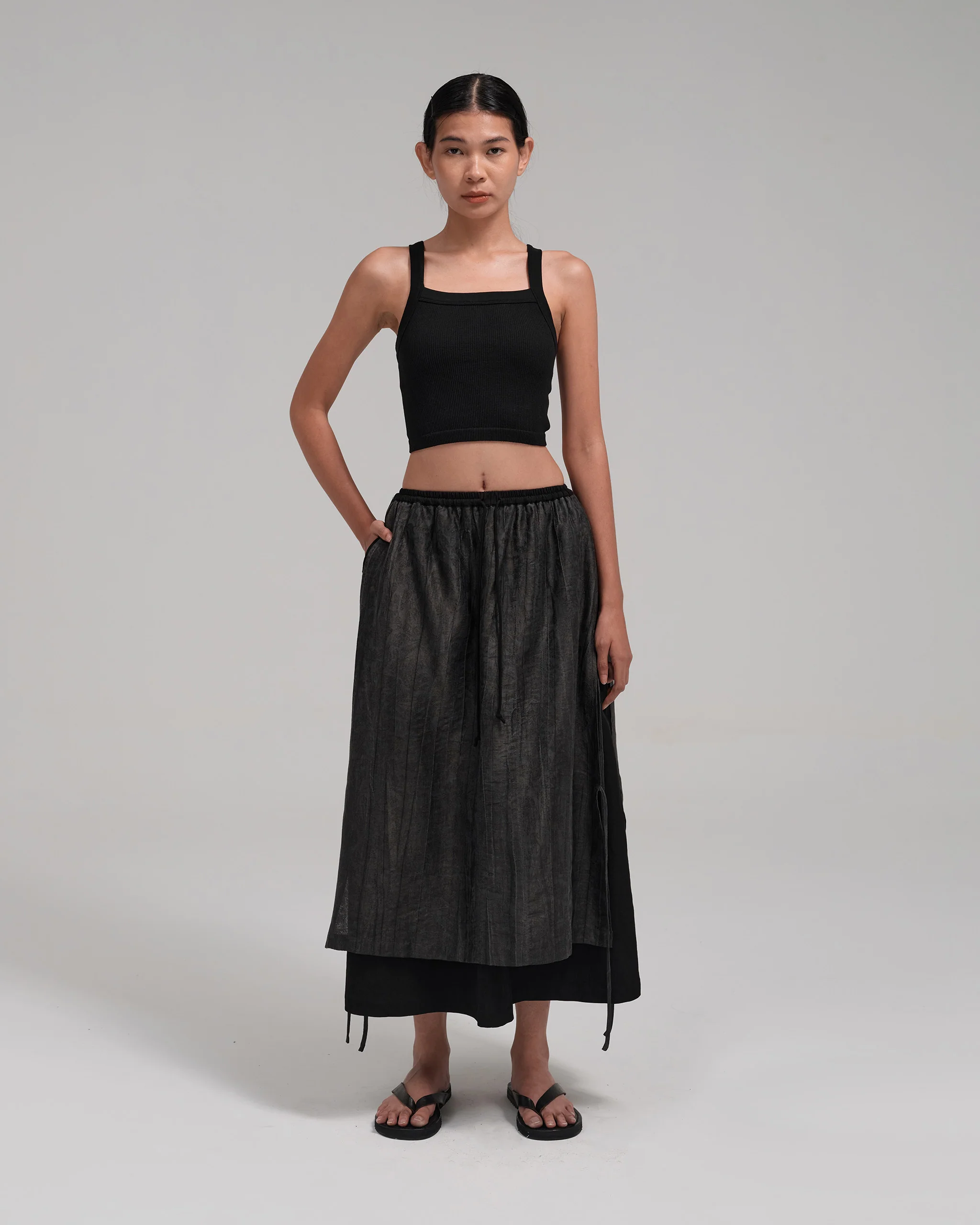 Women: The Midi Skirt (Black) - Image 6