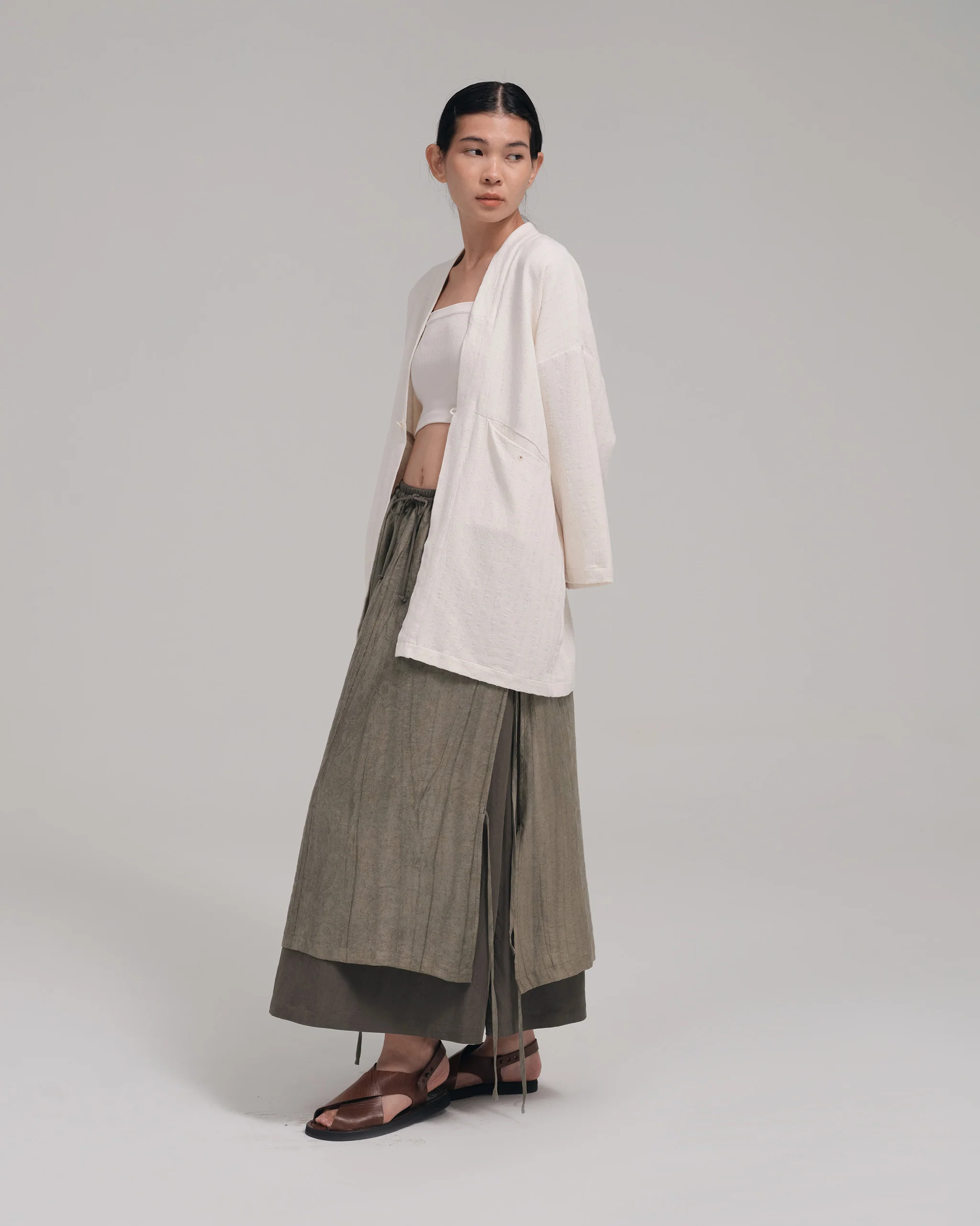 Women: The Midi Skirt (Grey) - Image 10