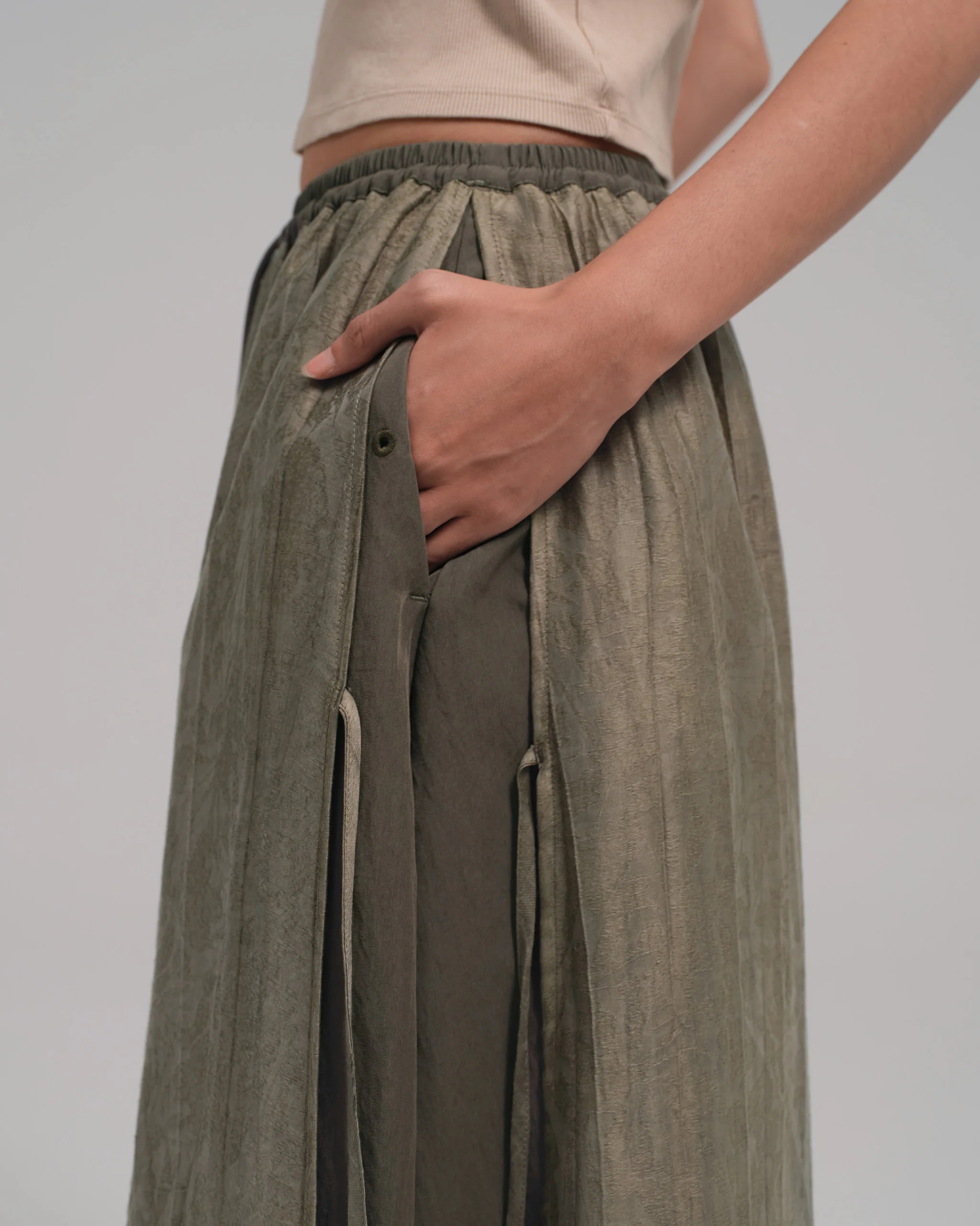 Women: The Midi Skirt (Grey) - Image 3