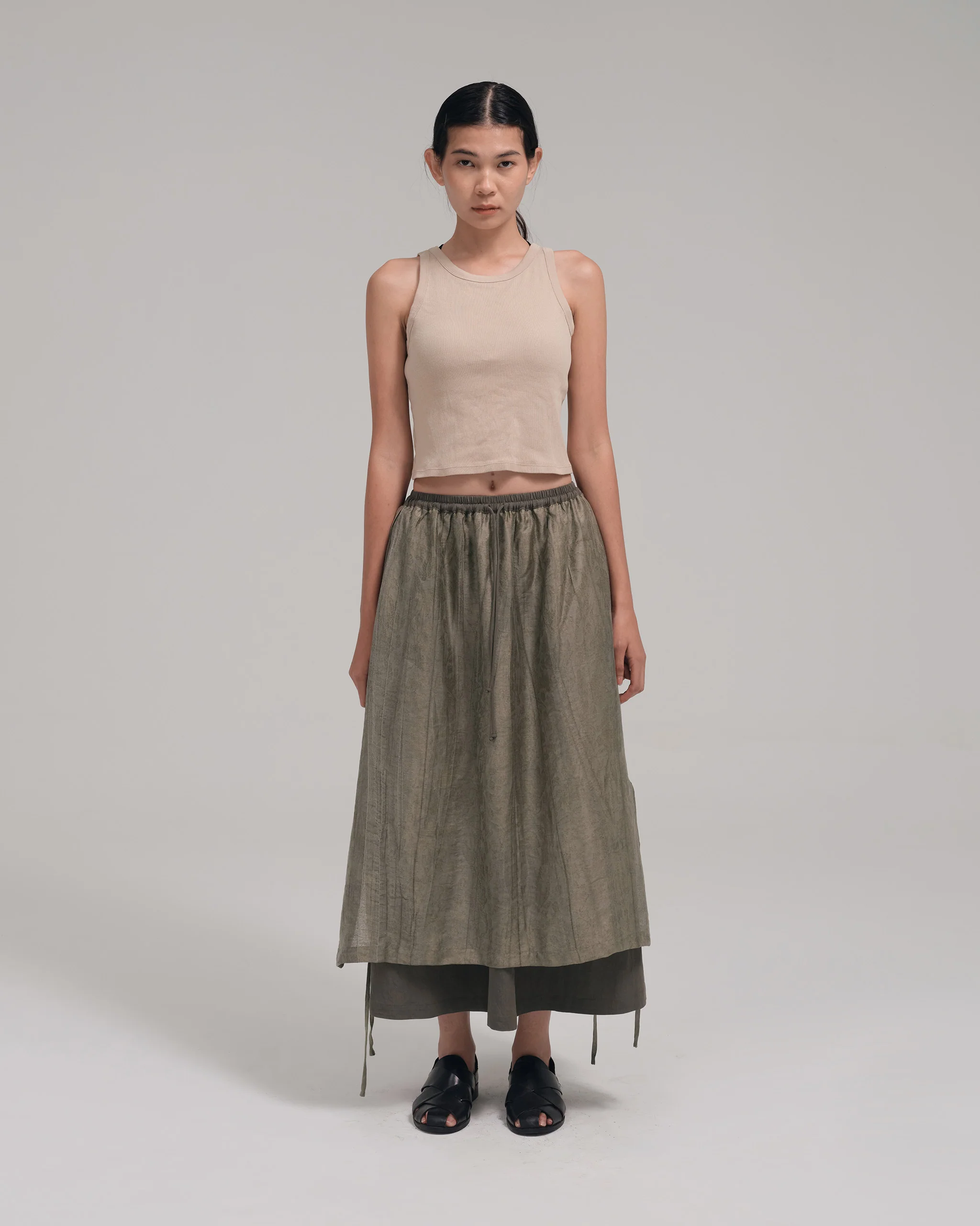 Women: The Midi Skirt (Grey) - Image 5