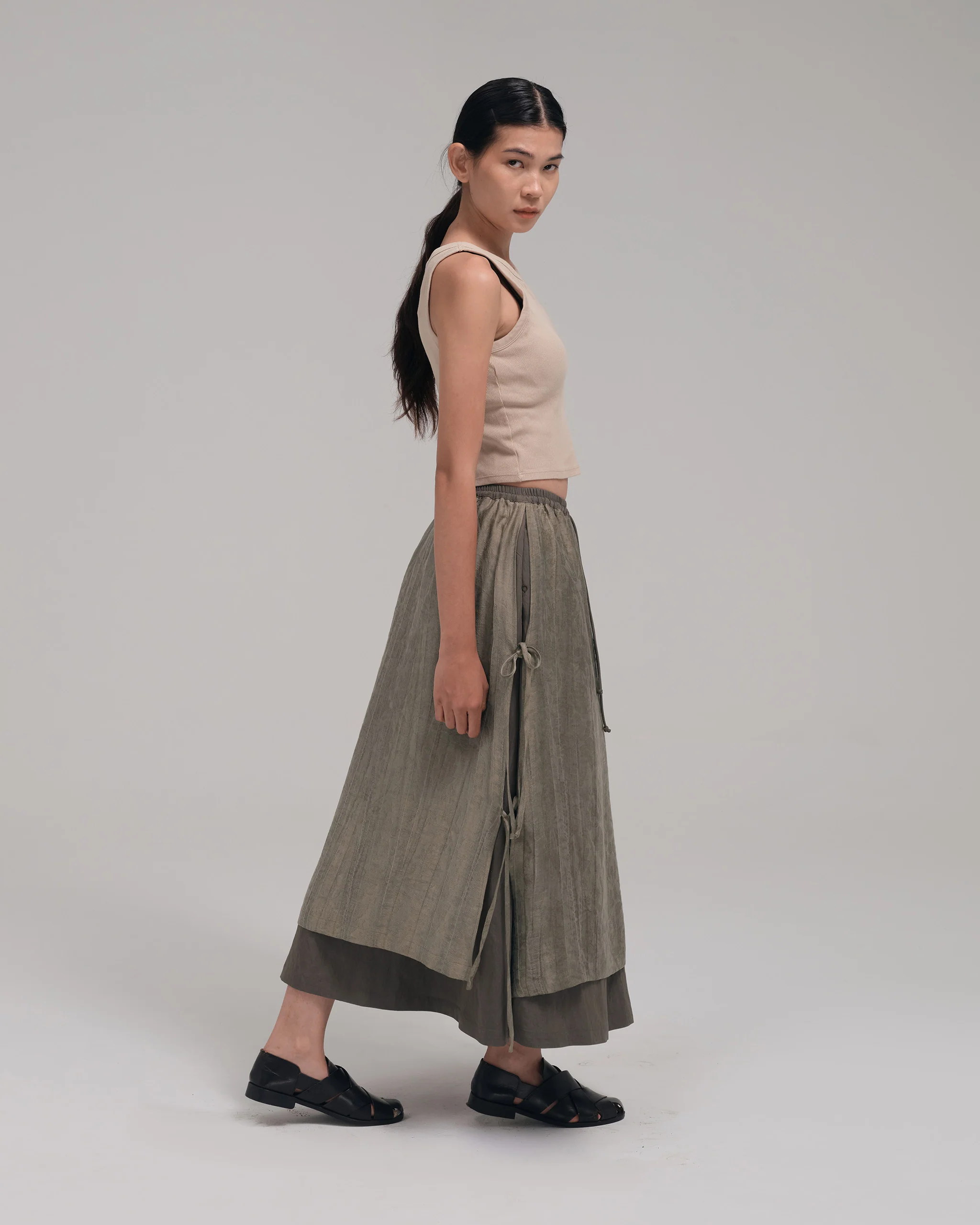 Women: The Midi Skirt (Grey) - Image 7