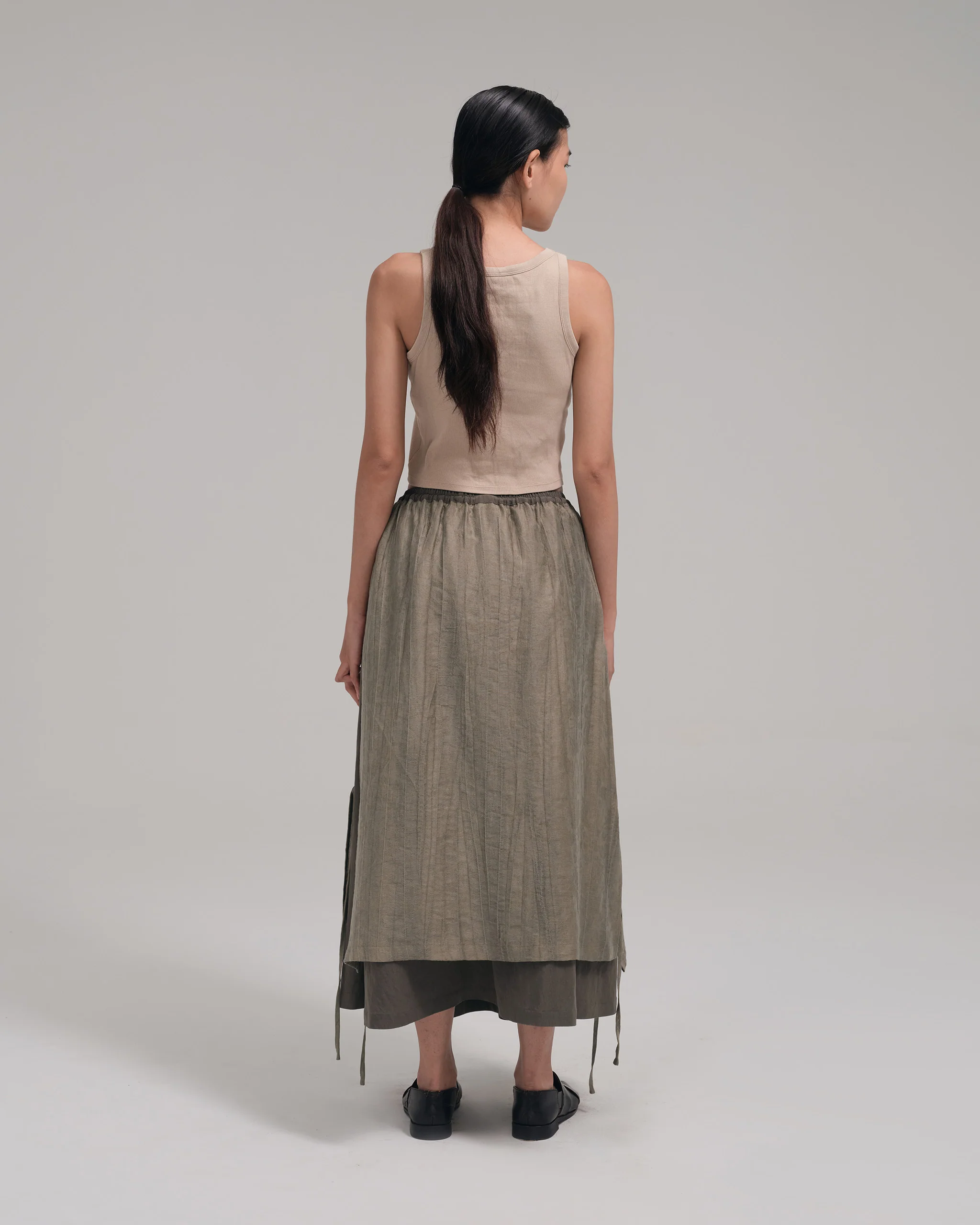 Women: The Midi Skirt (Grey) - Image 9