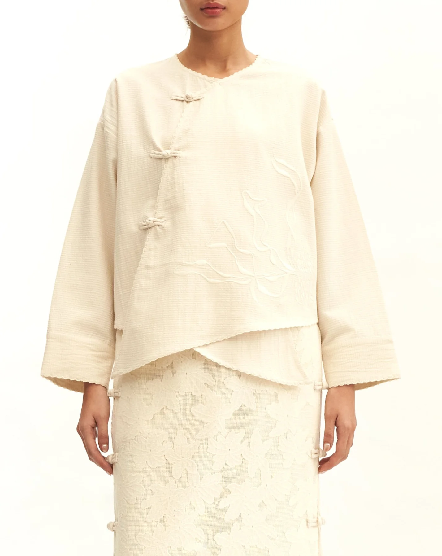 Women: Tiān Kebaya Top (Sand)